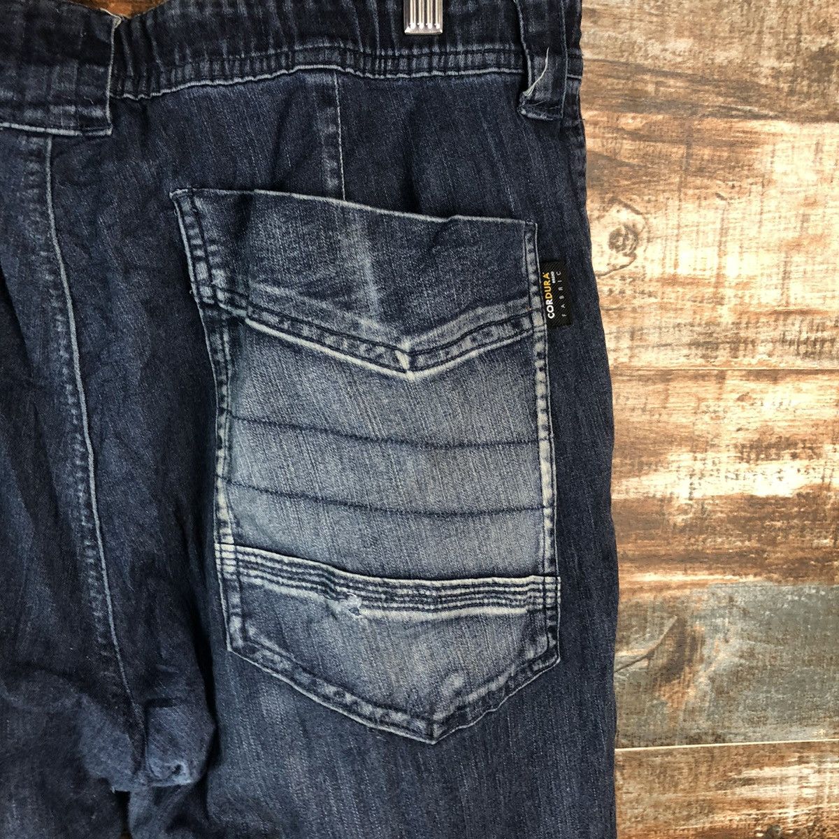 Japanese Brand Japanese Brand Blue Distressed Denim Pants #A2093 Size US 35 - 19 Thumbnail