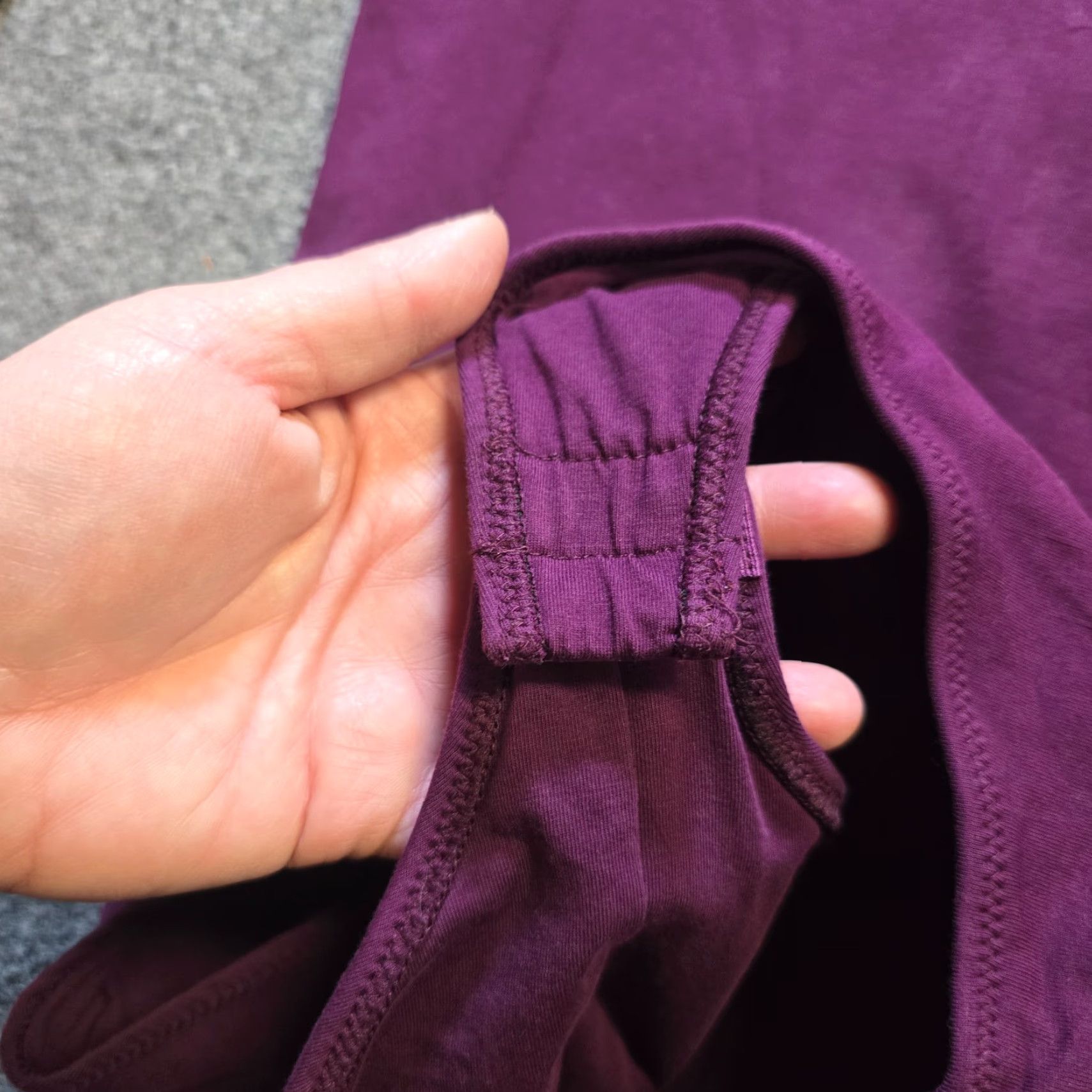 Vintage Pact Bodysuit Womens Small Purple Long Sleeve Scoop Neck Fitted Capsule Casual Size S / US 4 / IT 40 - 7 Thumbnail