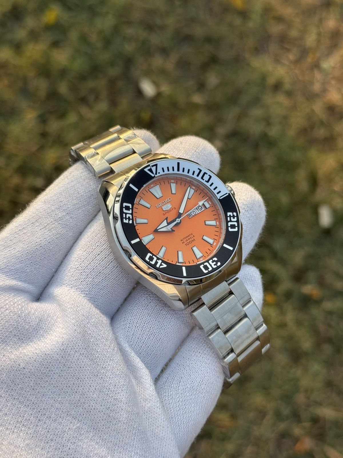 Seiko Seiko 5 Sports – black Diver Bezel– Automatic men watch Size 38 - 16 Thumbnail