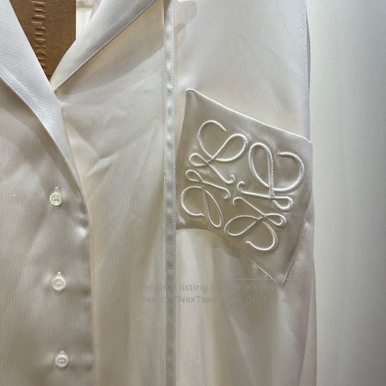 Loewe Loewe Logo Embroidered Ribbon Shirt Size XS / US 0-2 / IT 36-38 - 5 Thumbnail