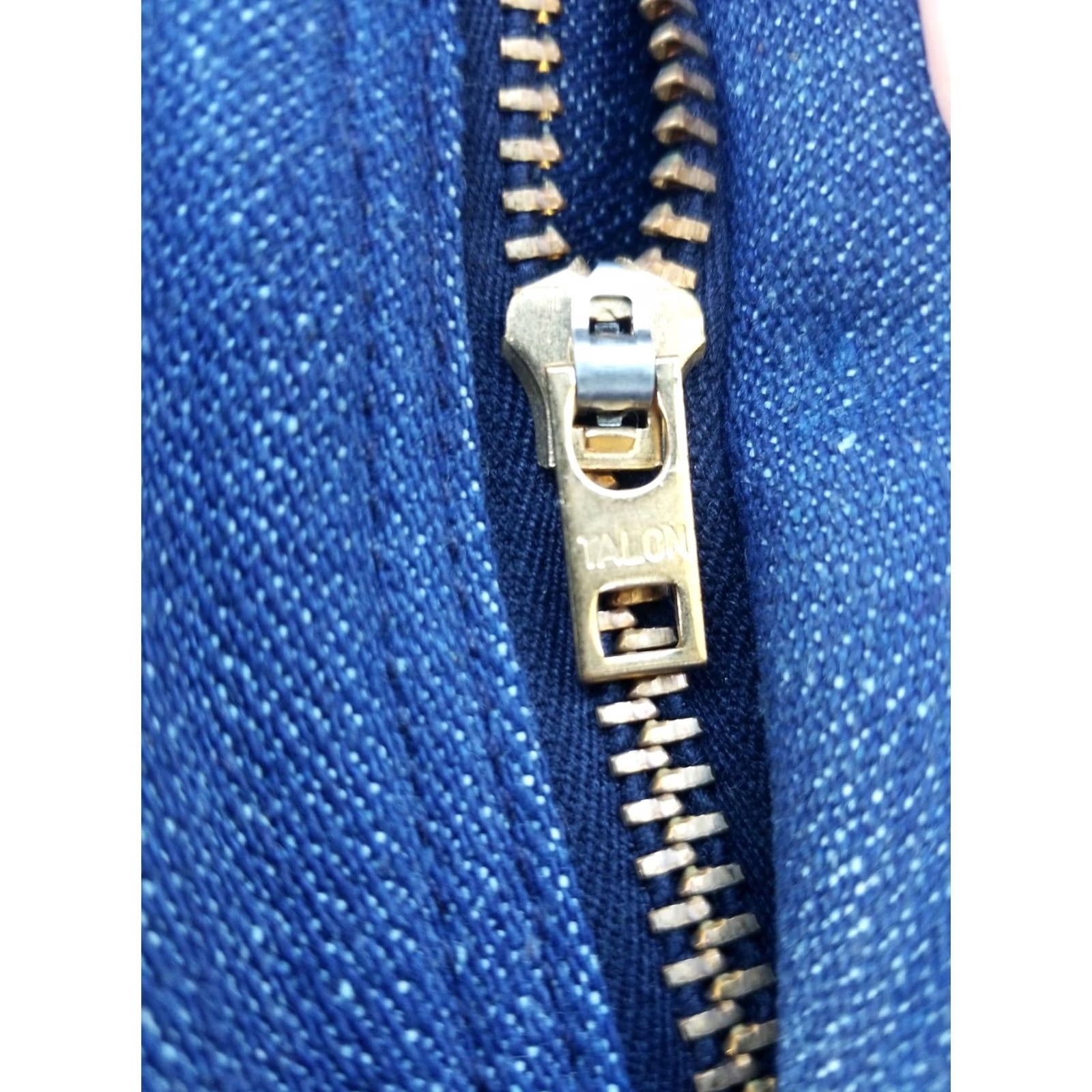 Wrangler VINTAGE Wrangler Jeans Denim 30x36 Blue 14 oz PLUS Mens 5-Pocket Design Belt Loops High Rise Metal Logo Cowboy Cotton Denim GuM Size US 30 / EU 46 - 5 Thumbnail