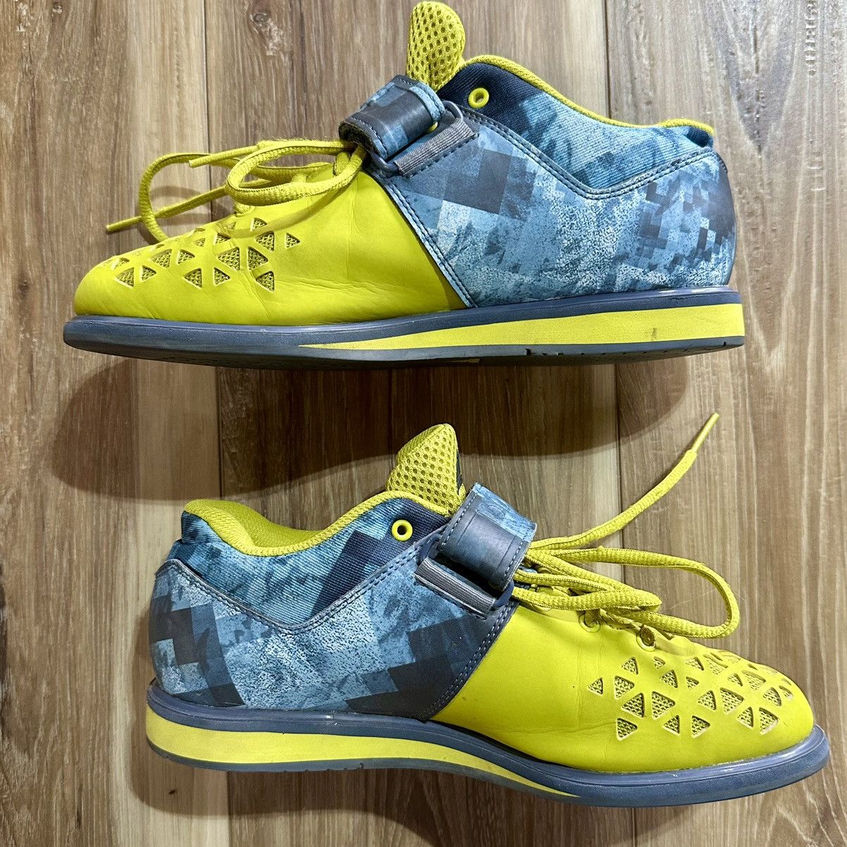 Adidas Adidas Powerlift 3 Weightlifting Shoes, Yellow/Blue, Men’s 6 Size US 6 / EU 39 - 2 Thumbnail