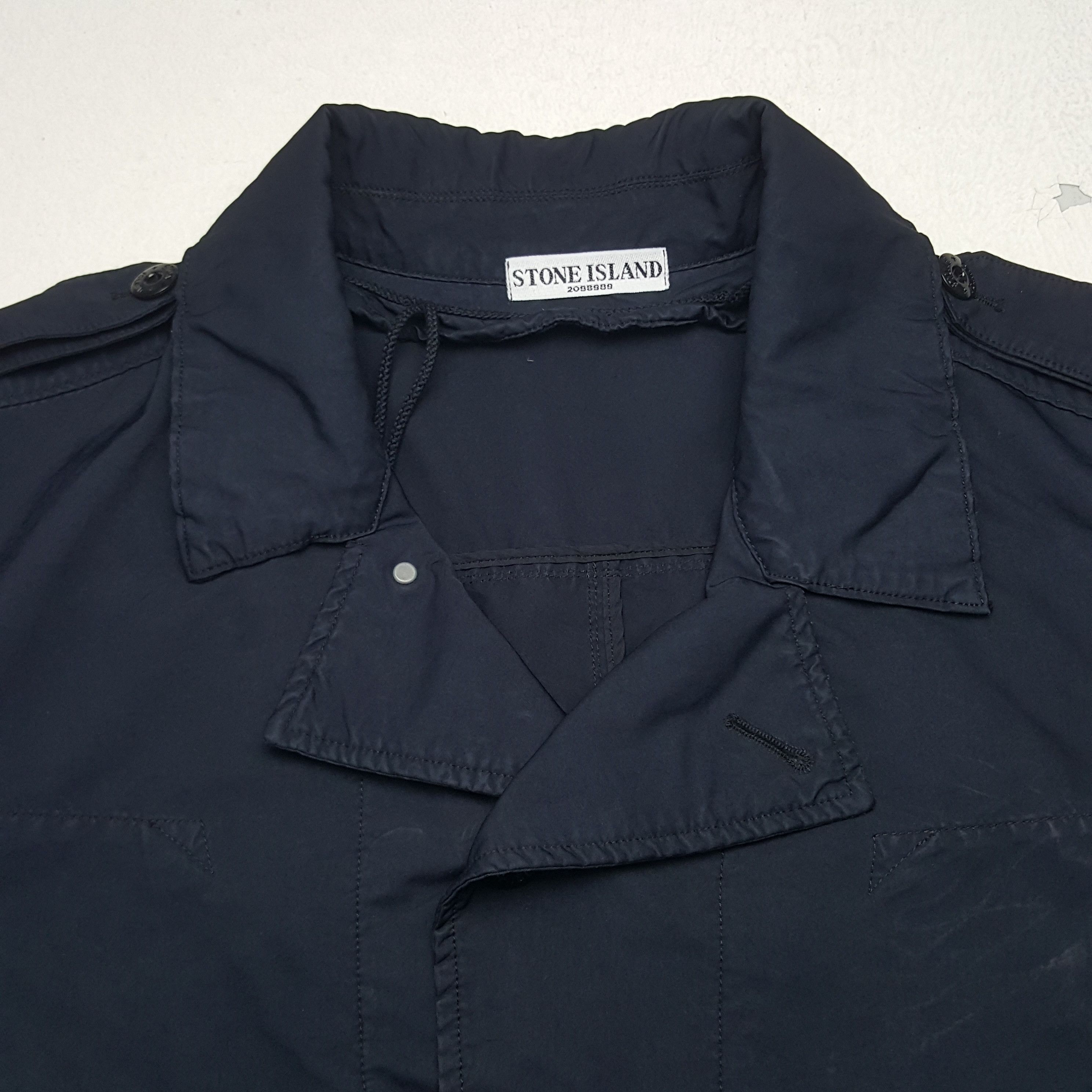 Designer × Stone Island × Vintage Vintage Stone Island Button Up Long Coat Jacket Size US L / EU 52-54 / 3 - 4 Thumbnail