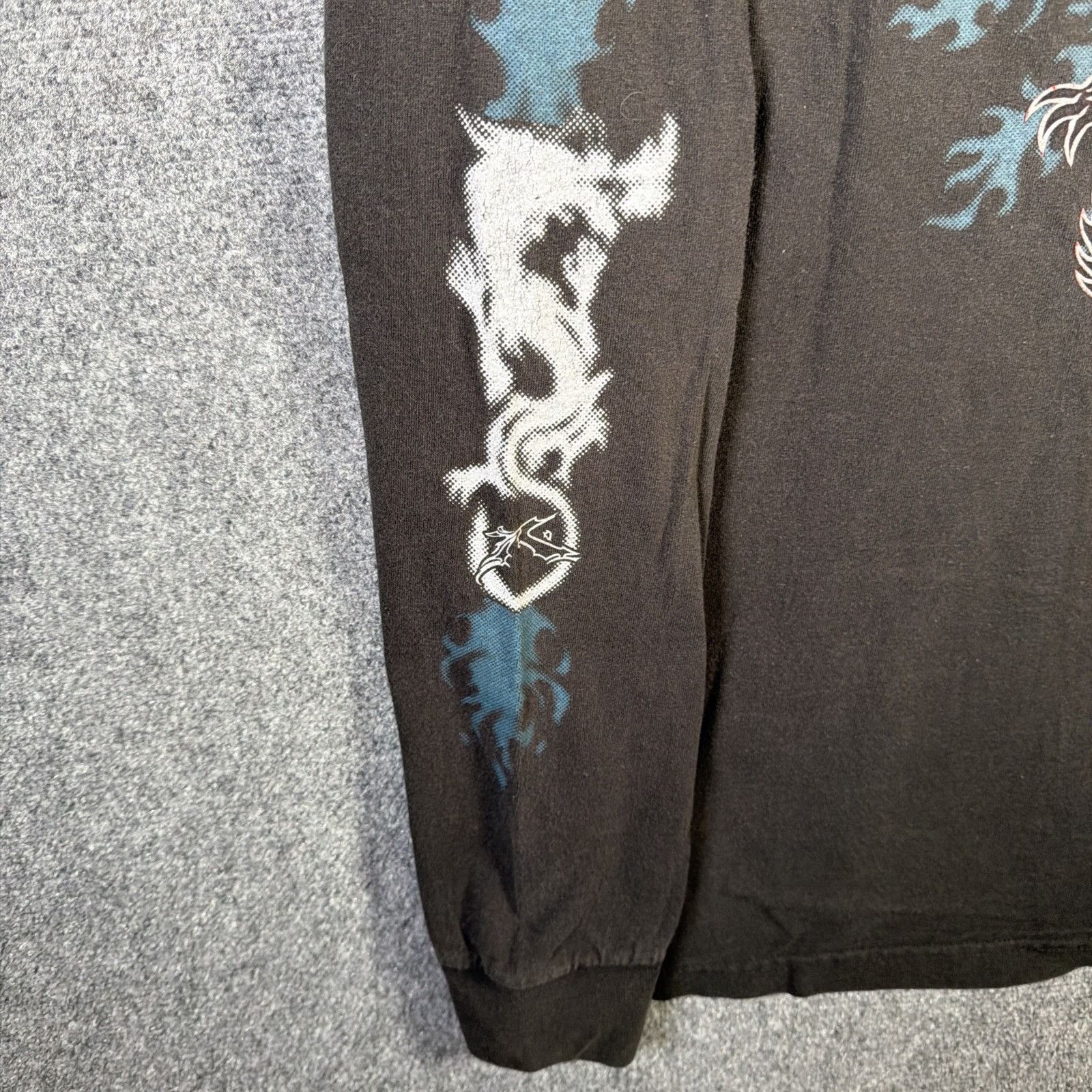 Rusty Vintage Rusty Shirt Mens XL Black 90s Long Sleeve Dragons Size US XL / EU 56 / 4 - 3 Thumbnail