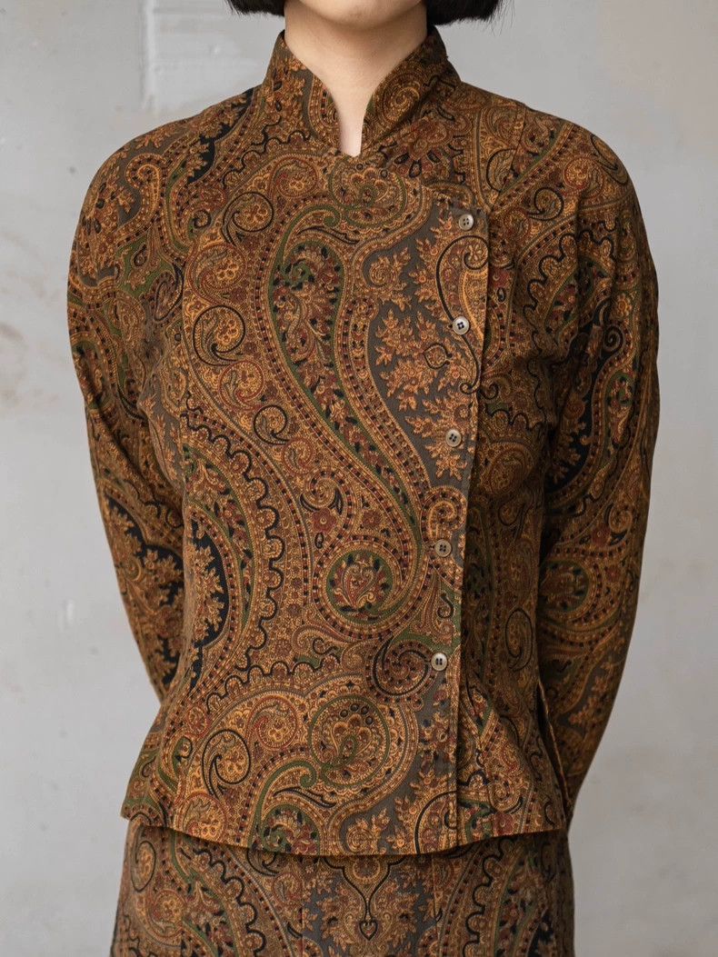 Kenzo KENZO Brown classical cashew flower set vintage Size M / US 6-8 / IT 42-44 - 7 Thumbnail
