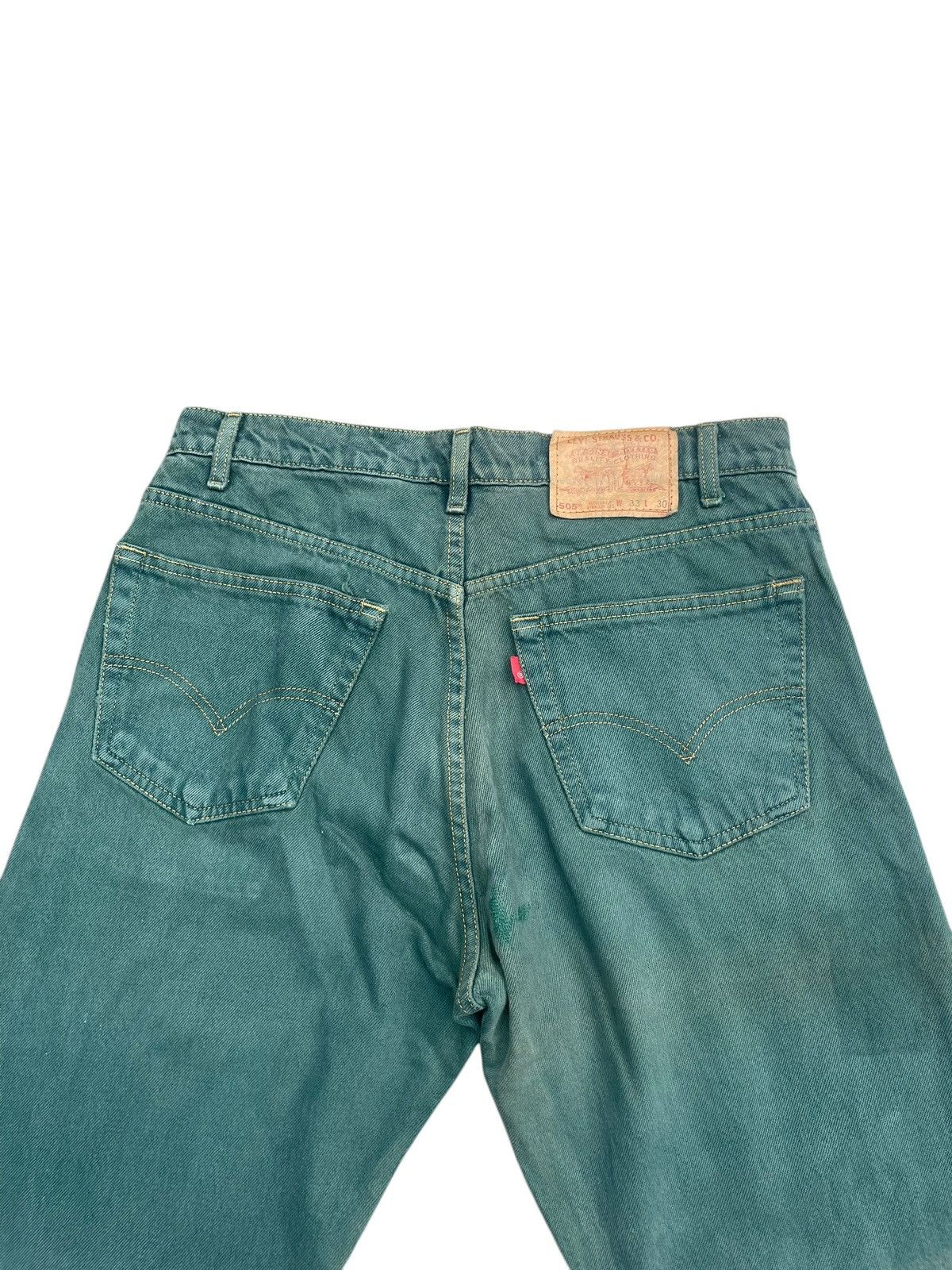 Levi's Vintage 1998 Levis 505 Single R Faded Distresed Size US 33 - 9 Thumbnail