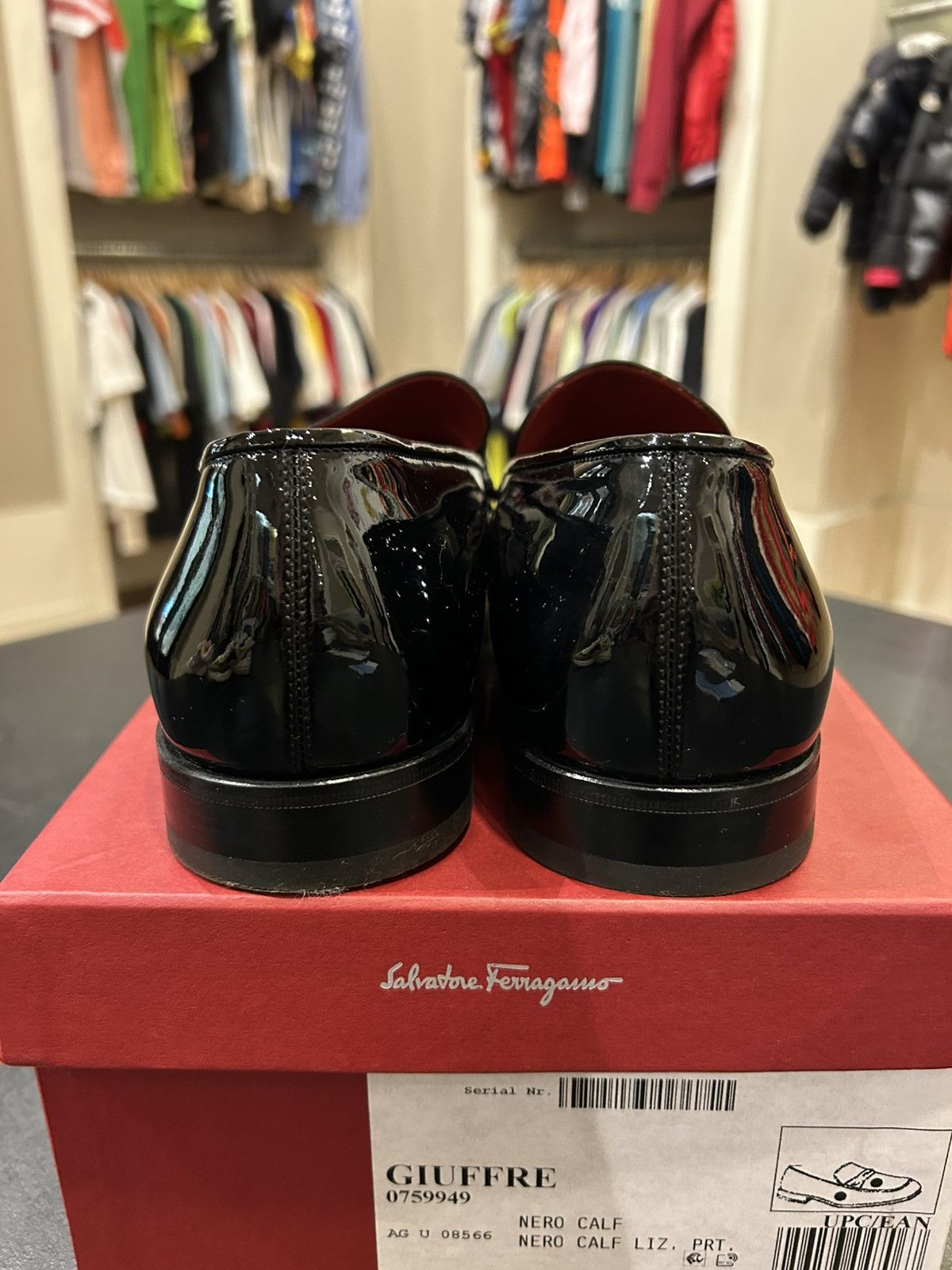 Salvatore Ferragamo Ferragamo Patent Leather Loafers Size US 11 / EU 44 - 3 Thumbnail