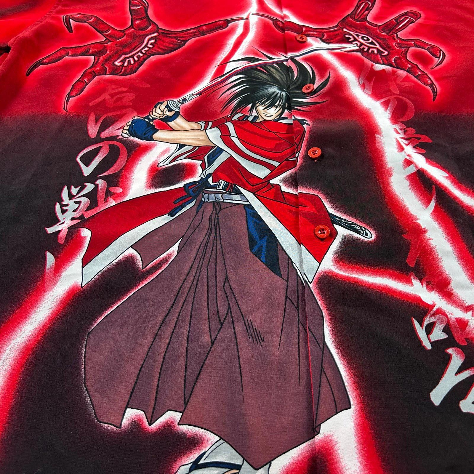 Other Vintage Anime Button-Up Shirt – Inuyasha (Kagome) Samurai 3X Size US XXL / EU 58 / 5 - 6 Thumbnail