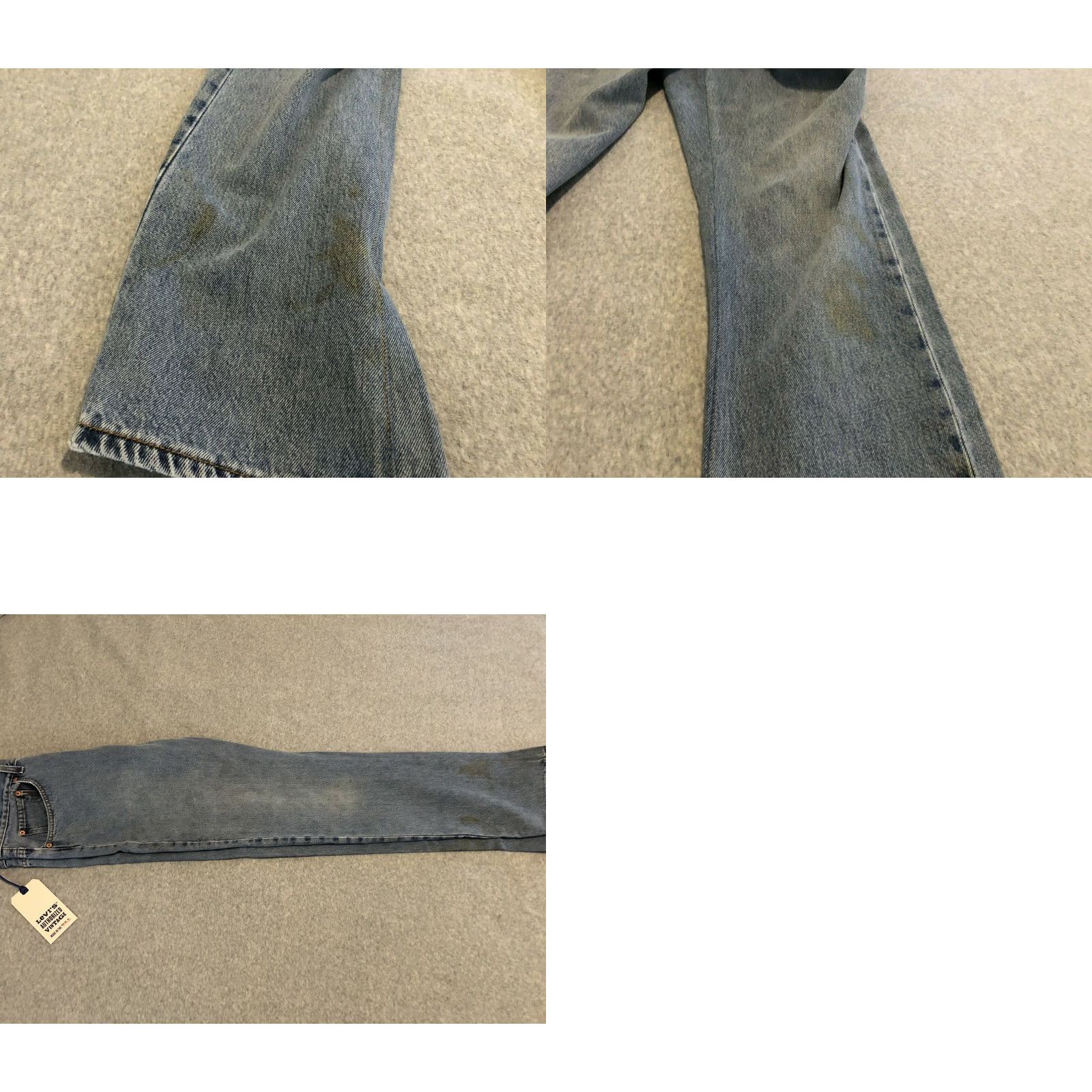 Levi's VINTAGE Levi's 501 Tapered Jeans USA Levis 501 Regular Denim Blue Men 35x33 NWT 28 Size US 35 - 8 Thumbnail