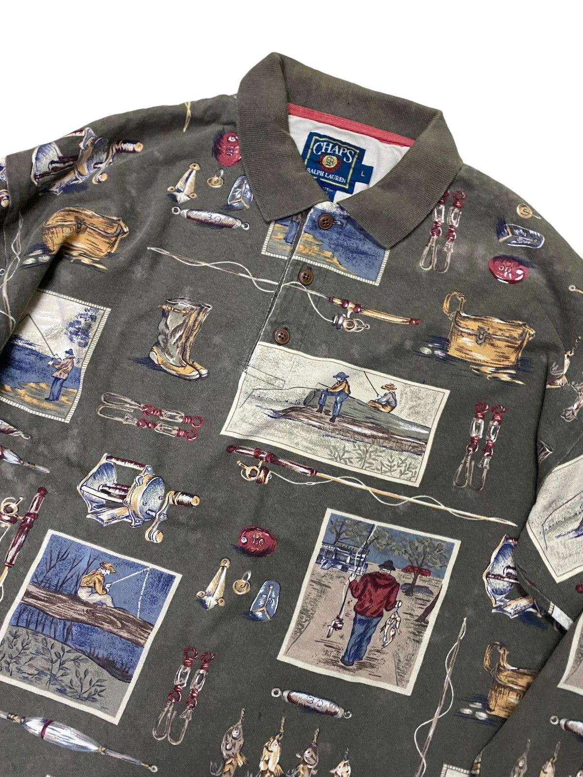 Chaps Ralph Lauren × Ralph Lauren × Vintage Vintage Chaps Ralph Lauren Oversized Polo Shirt Size US L / EU 52-54 / 3 - 6 Thumbnail