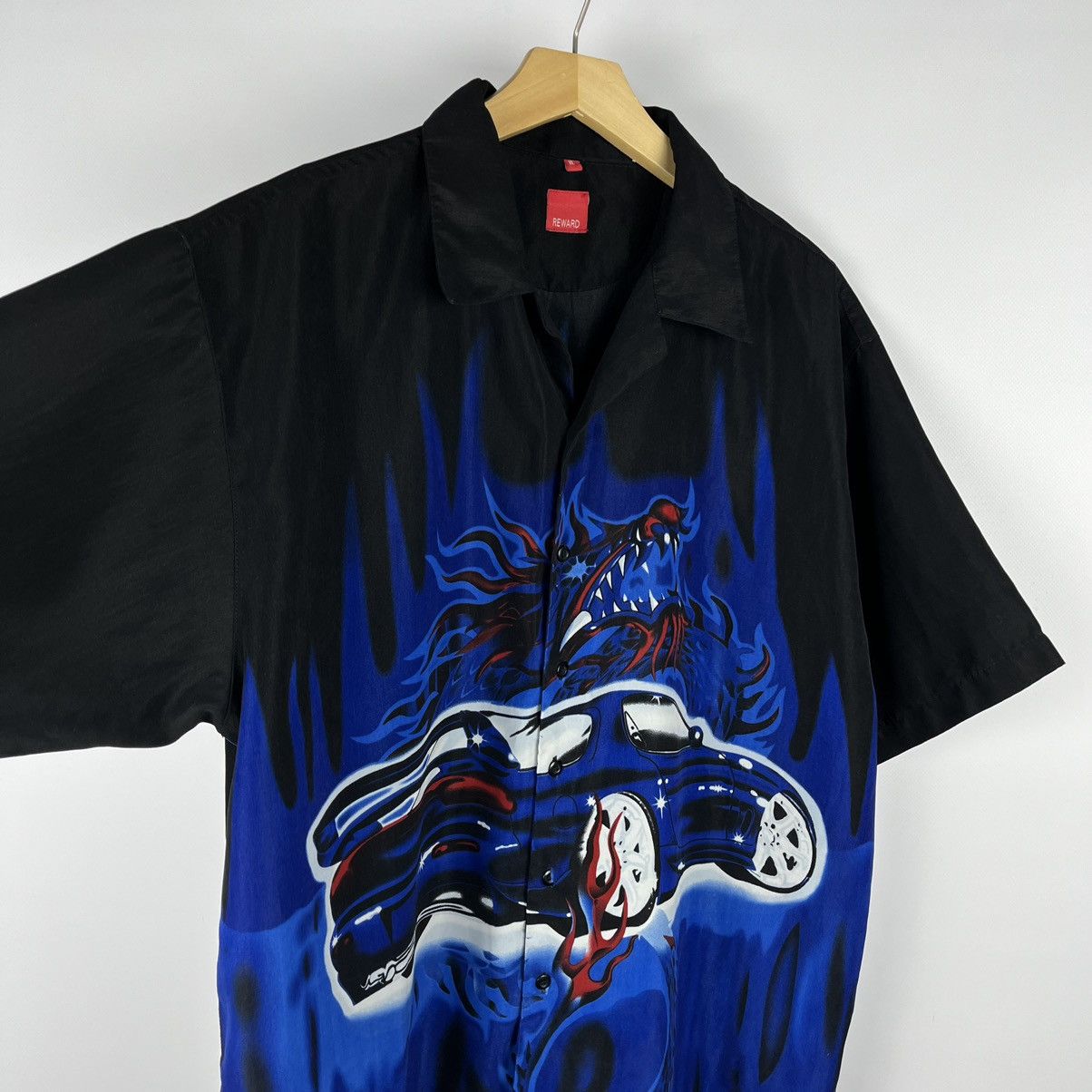 Vintage Vintage Japanese Dragon Mazda rx-7 rare y2k crazy shirt 90’s Size US XL / EU 56 / 4 - 4 Thumbnail
