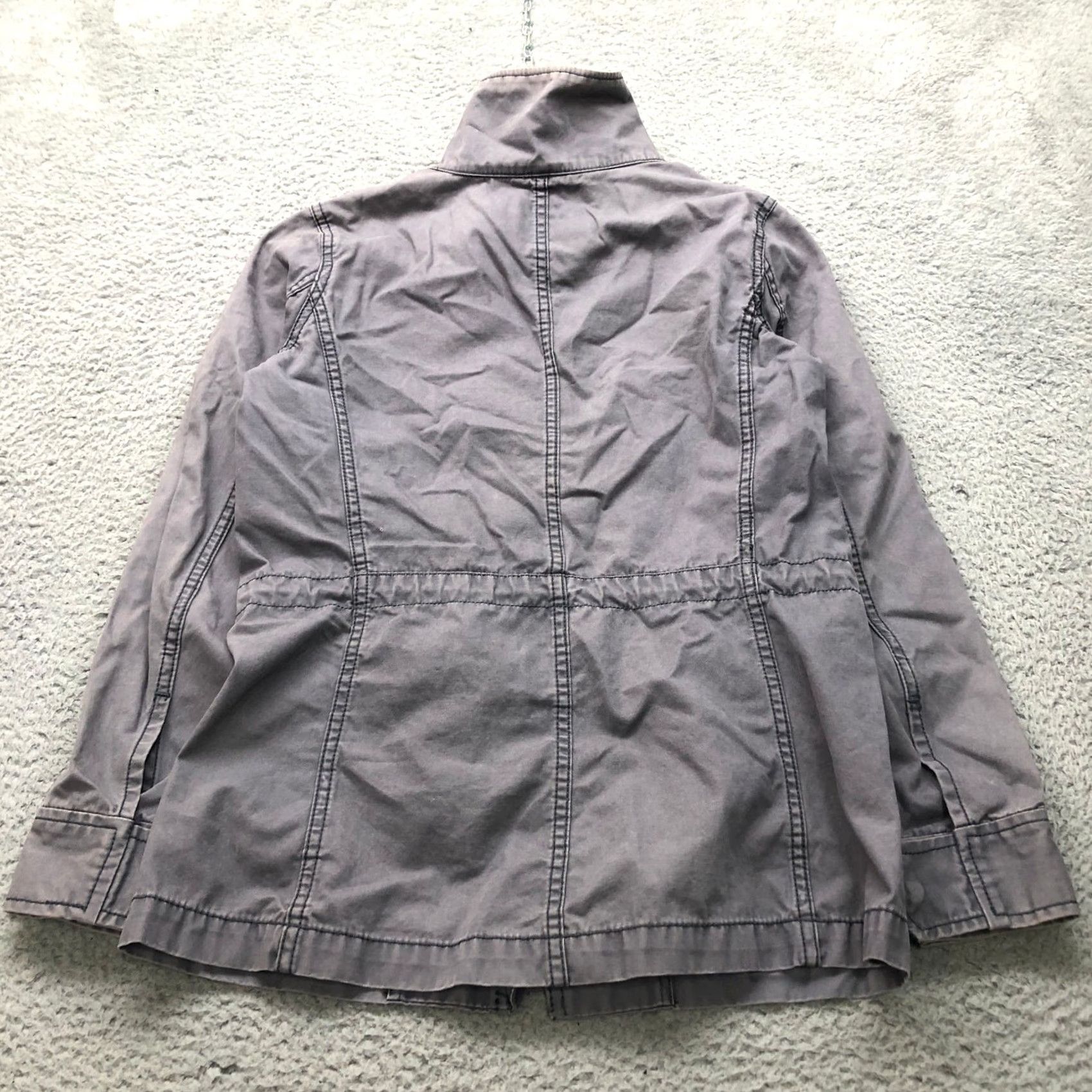 Madewell Madewell Jacket Womens XS Long Sleeve Gray Full Zip Pockets Military Utility Fleet C3394 Size XS / US 0-2 / IT 36-38 - 6 Thumbnail