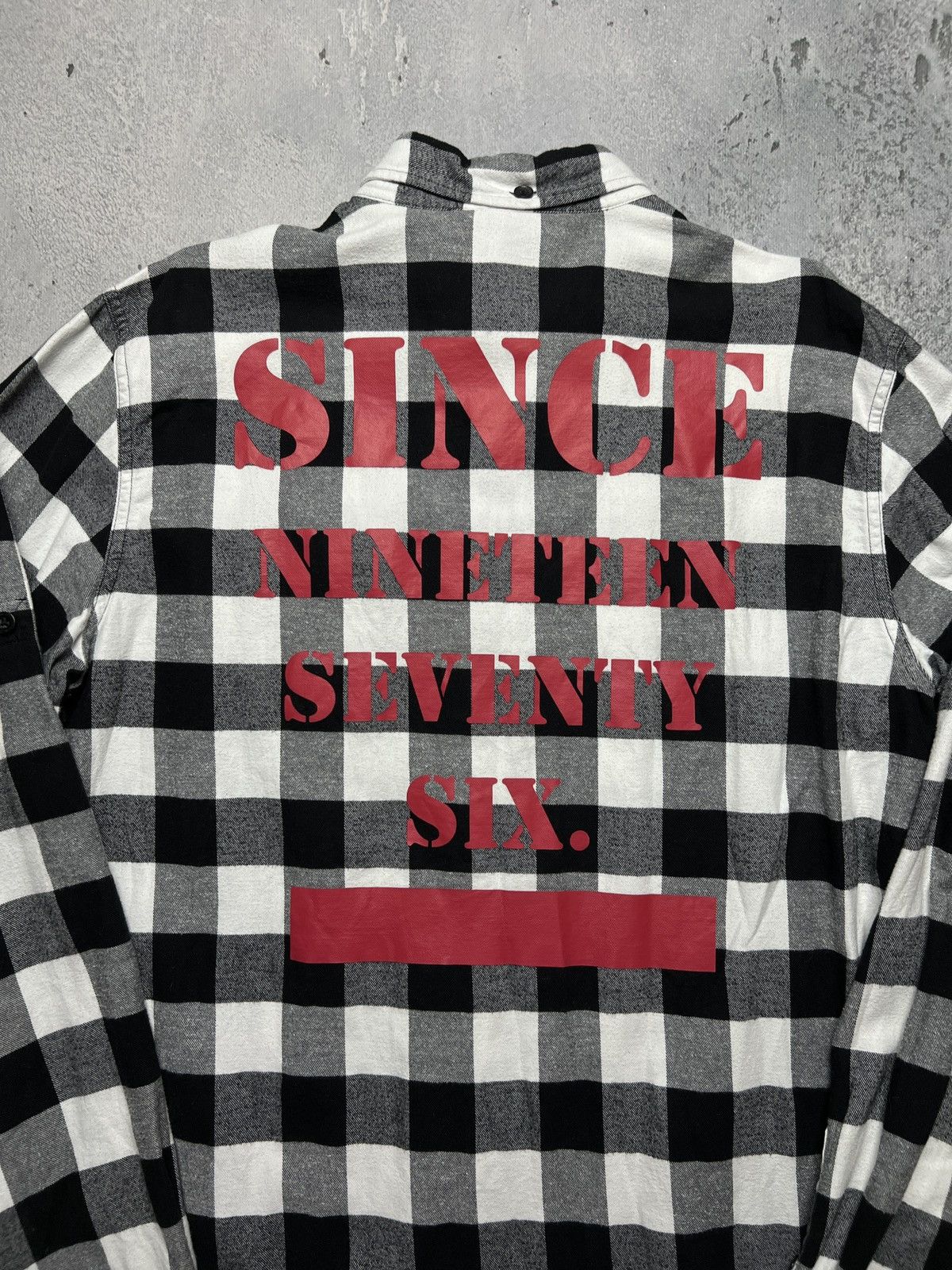 Boy London Boy London Big Logo Embroidery 1976 Checked Flannel USA y2k Size US XL / EU 56 / 4 - 8 Thumbnail