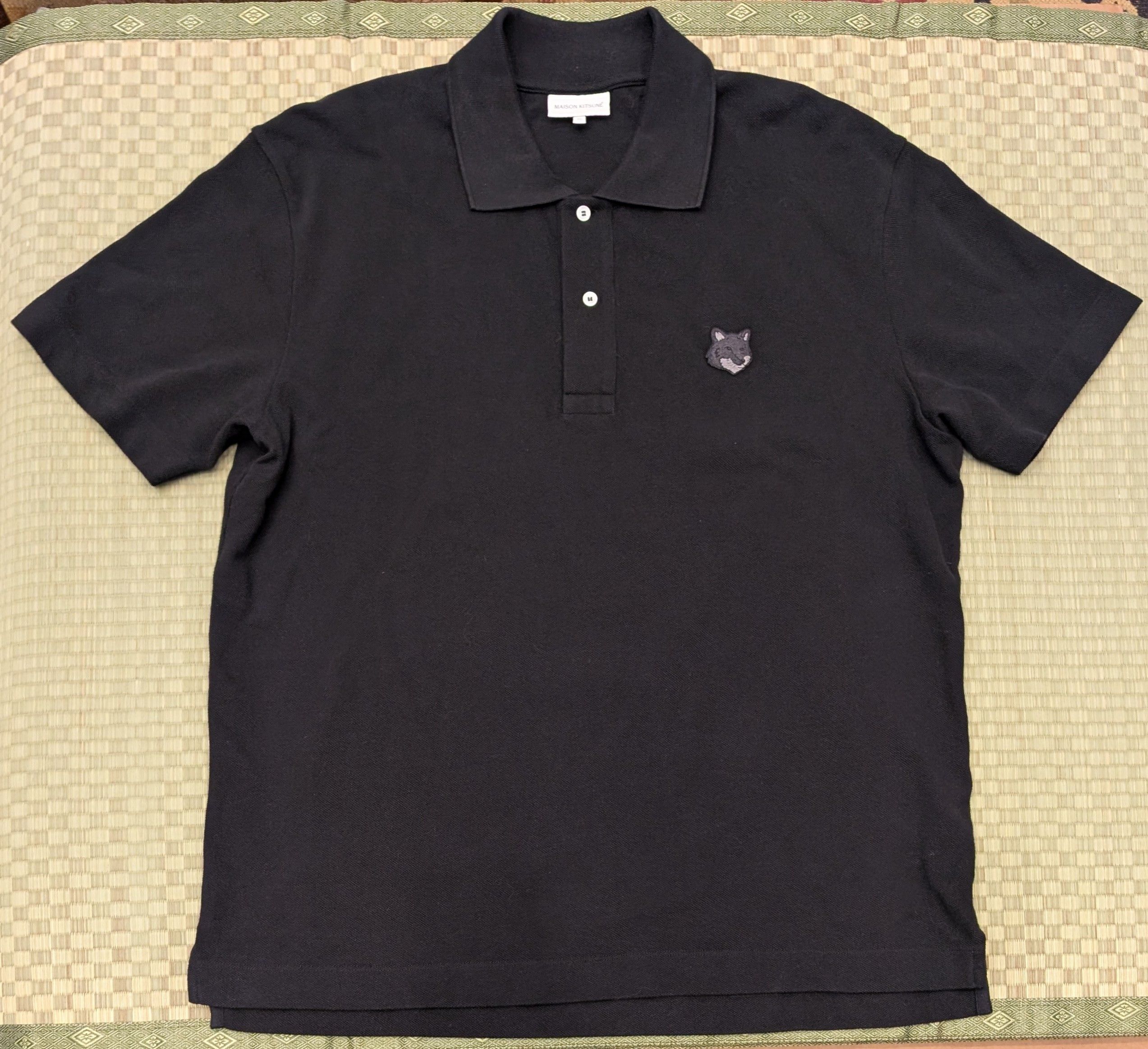 Maison Kitsune Maison Kitsune Fox Head Patch Comfort Polo Made in Portugal Size US XL / EU 56 / 4 - 1 Thumbnail