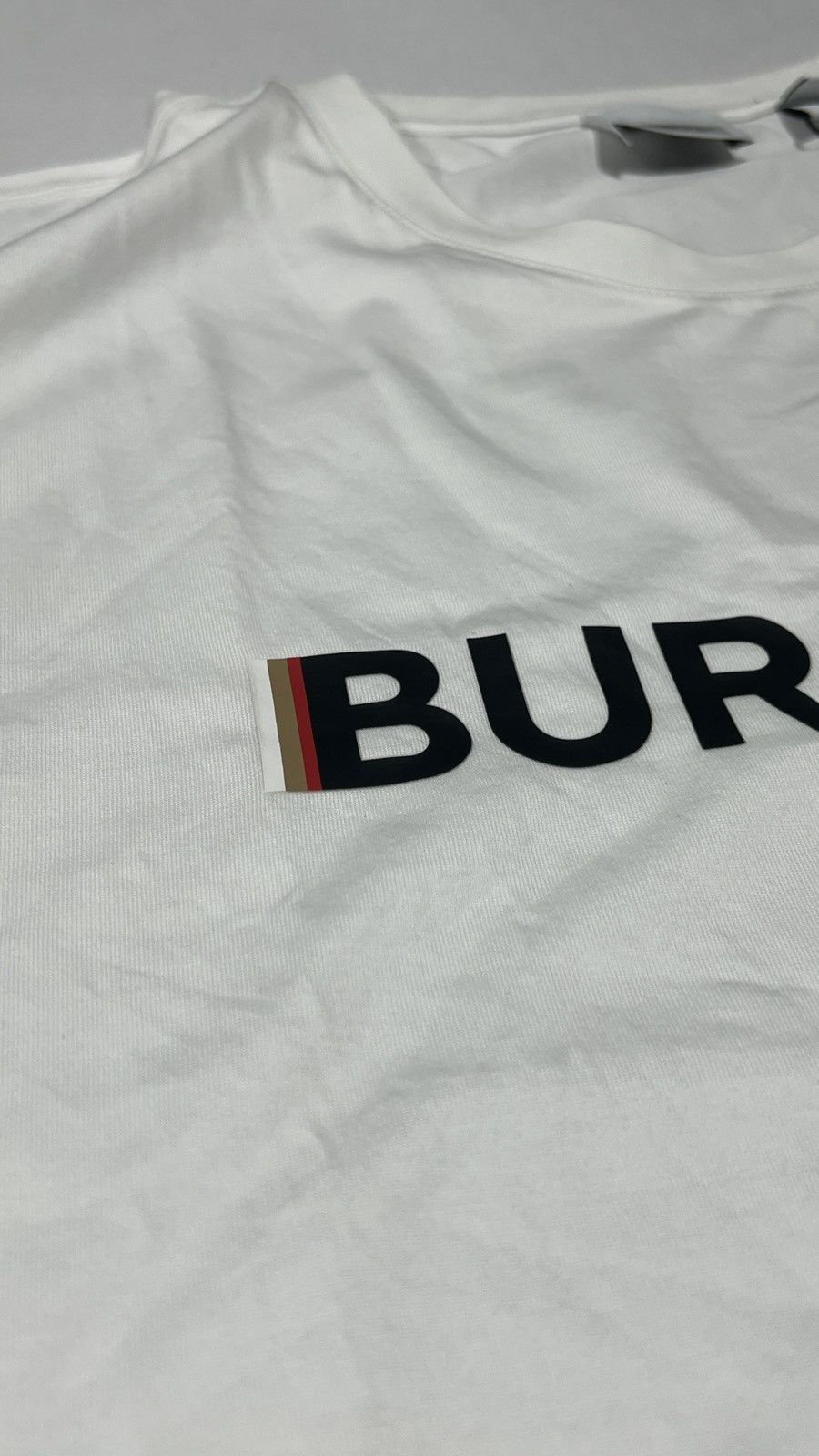 Burberry Burberry Classic Front Logo White Tee Size US L / EU 52-54 / 3 - 8 Thumbnail