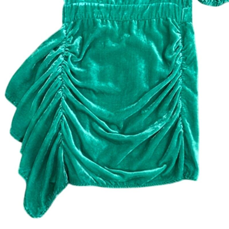 RHODE RHODE Mini Velvet Pia Dress in Green, Size US 0 Size XS / US 0-2 / IT 36-38 - 5 Thumbnail