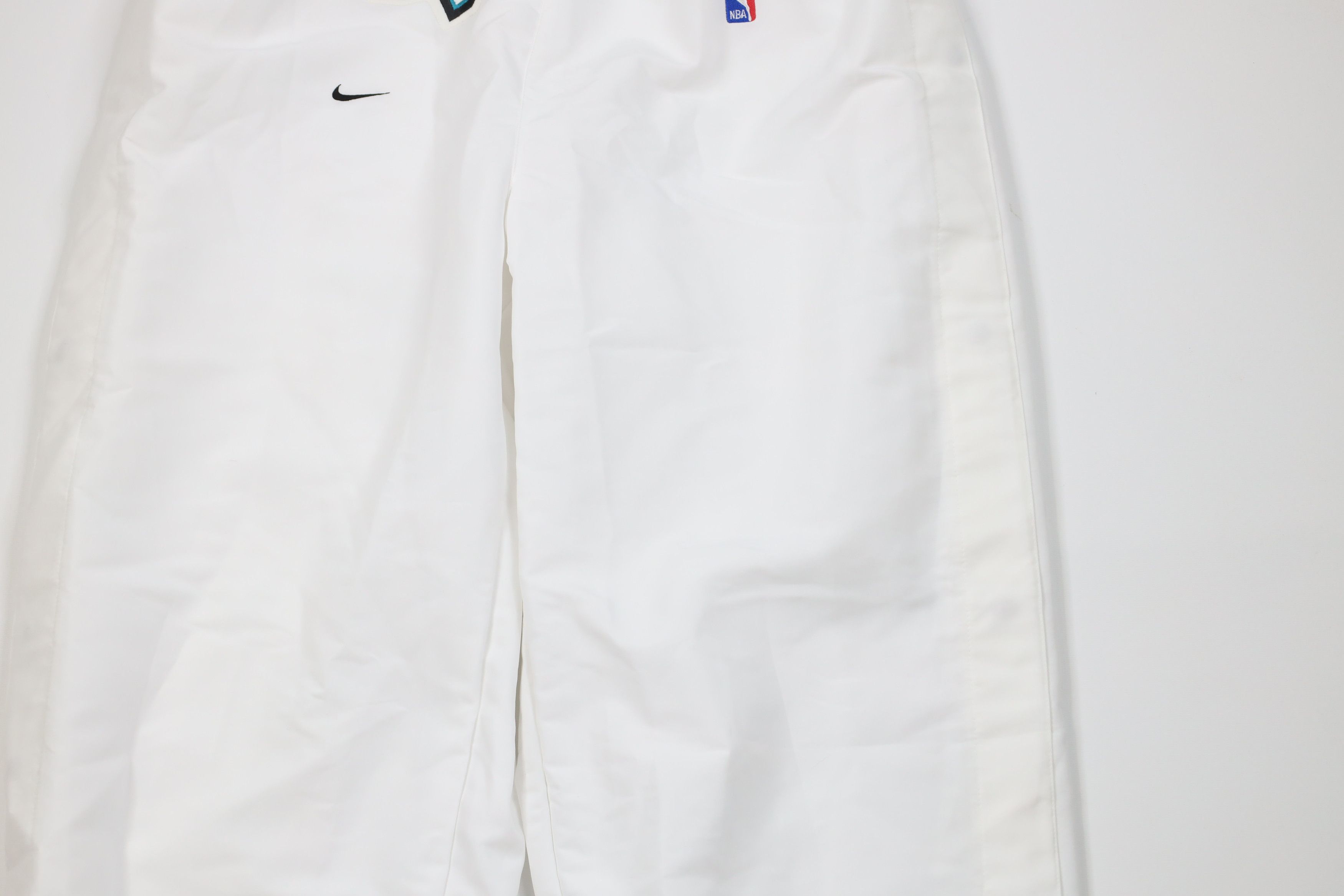 Nike Vintage 90s Nike NBA Detroit Pistons Basketball Pants White Size US 40 / EU 56 - 3 Thumbnail