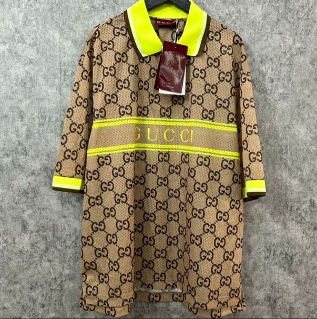 Gucci Gucci Men's Polo Shirt Double G Print Size US M / EU 48-50 / 2 - 1 Thumbnail