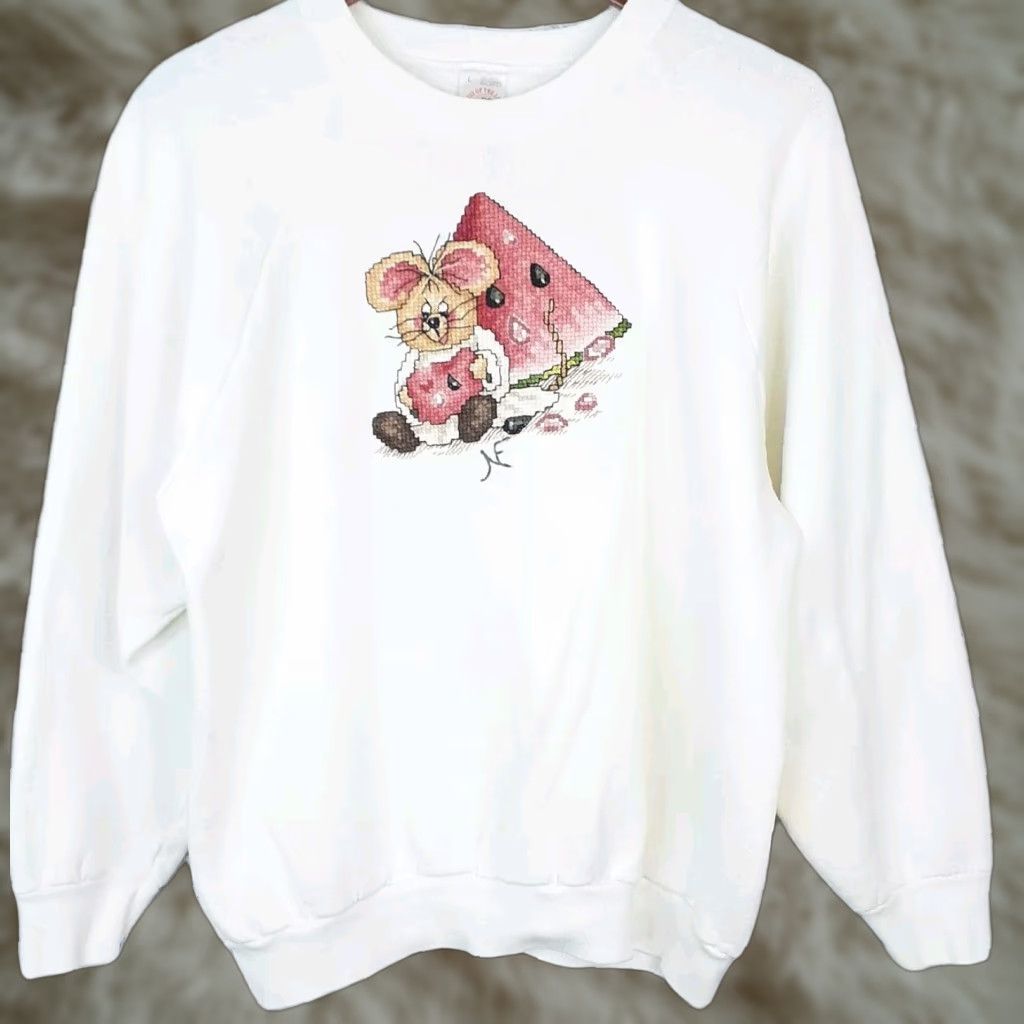 Fruit Of The Loom VINTAGE Fruit of the Loom Sweatshirt Unisex Adults Crew Neck Long Sleeve White M Embroidered USA Cotton Blend.png Size M / US 6-8 / IT 42-44 - 1 Thumbnail