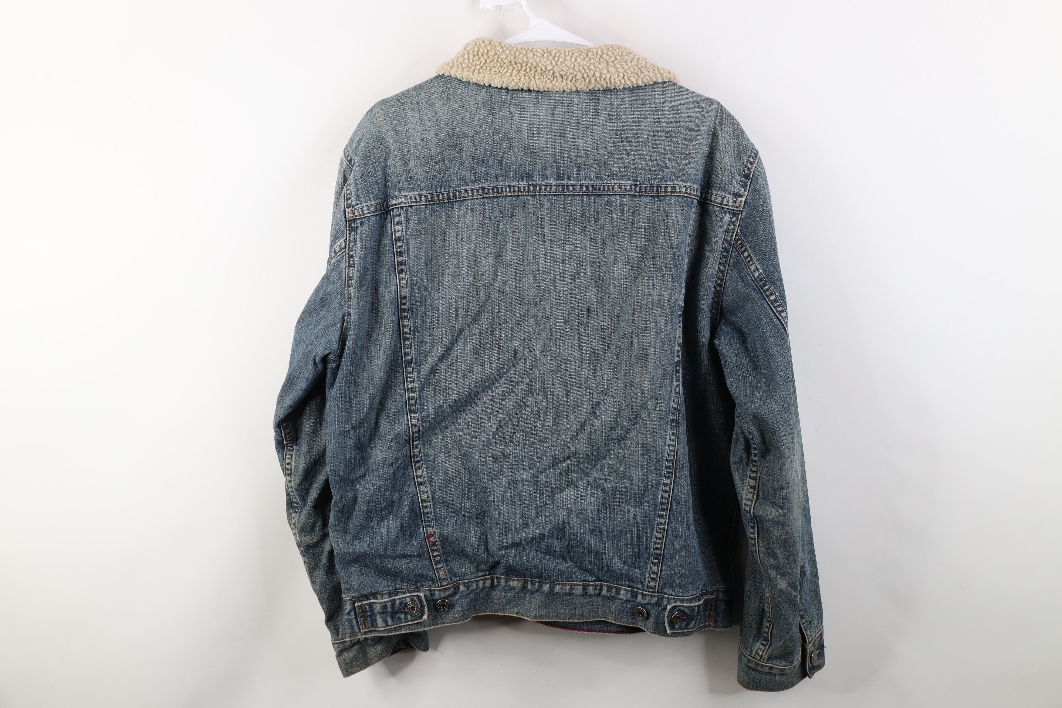 Gap Vintage Y2K 2004 Gap Deep Pile Fleece Lined Trucker Jacket Size US M / EU 48-50 / 2 - 13 Thumbnail