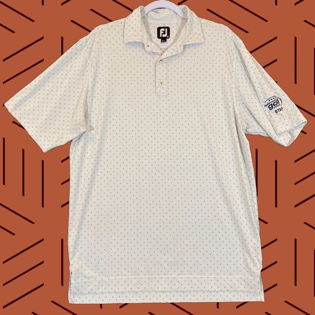 Footjoy FootJoy Polo Mens Medium White Golf Shirt Embroidered S/S Casual FJ Baltimore Size US M / EU 48-50 / 2 - 1 Thumbnail