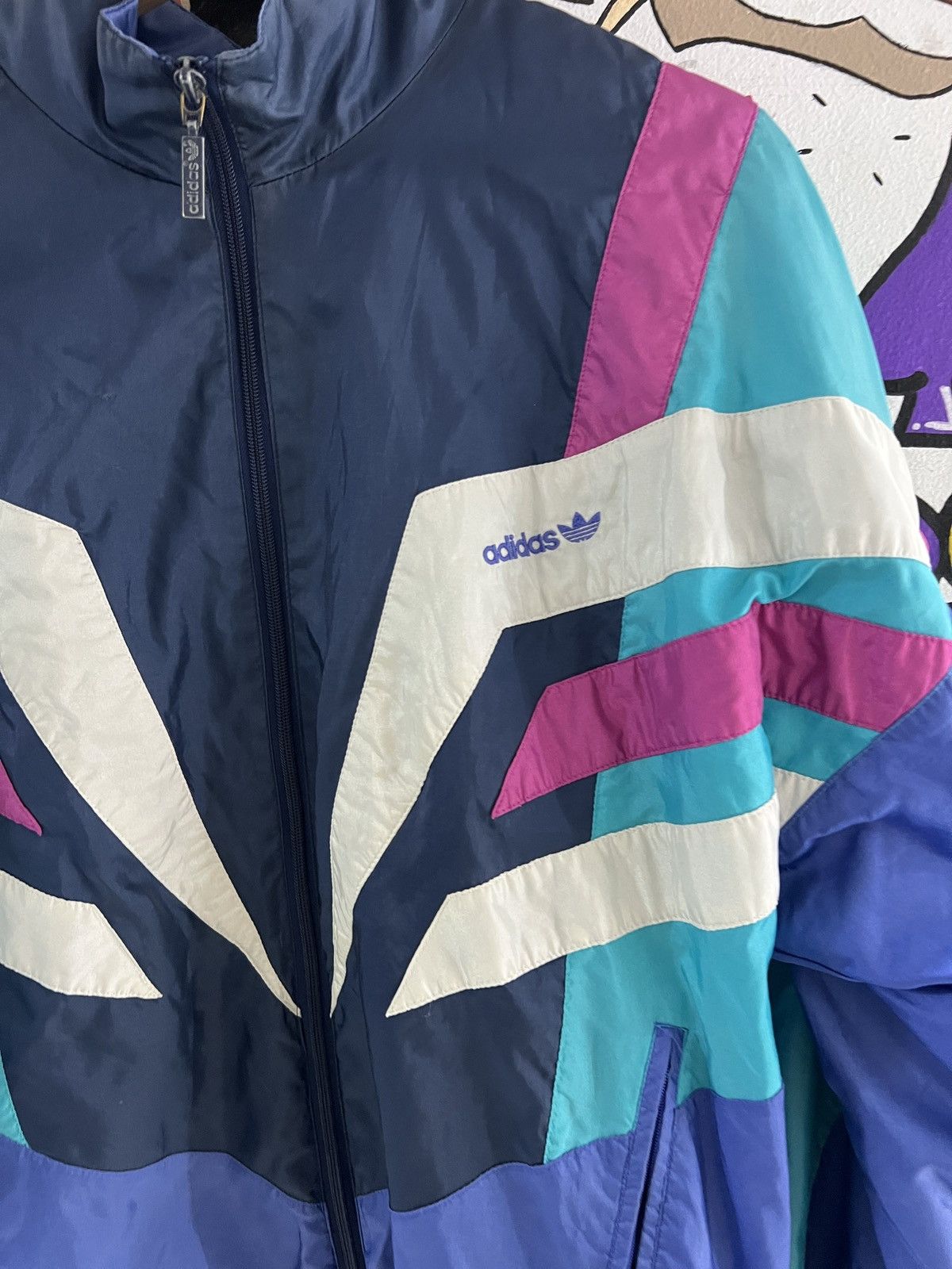 Adidas Adidas Vintage Zip Up Size US L / EU 52-54 / 3 - 2 Thumbnail