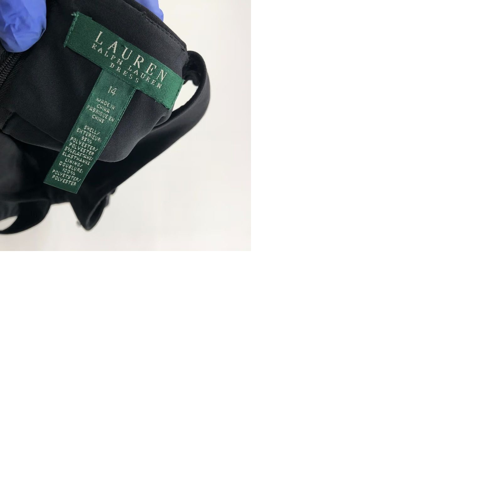 Ralph Lauren Lauren Ralph Lauren Dress 14 Black Sheath Tiered Above Knee Length MINT Size XL / US 12-14 / IT 48-50 - 9 Thumbnail