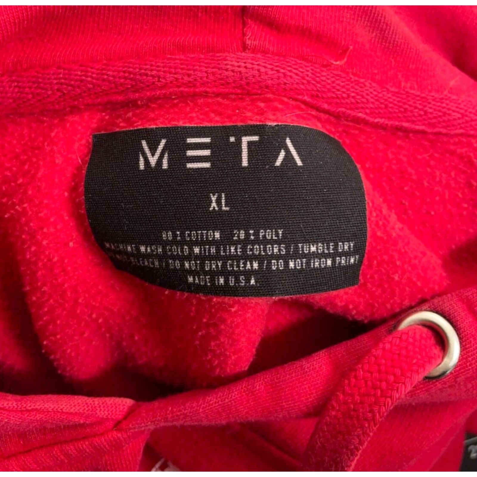 Vintage Meta Dr. Disrespect Drawstring Hoodie Adult XL Red Gamer Sweatshirt USA Made Size US XL / EU 56 / 4 - 4 Thumbnail