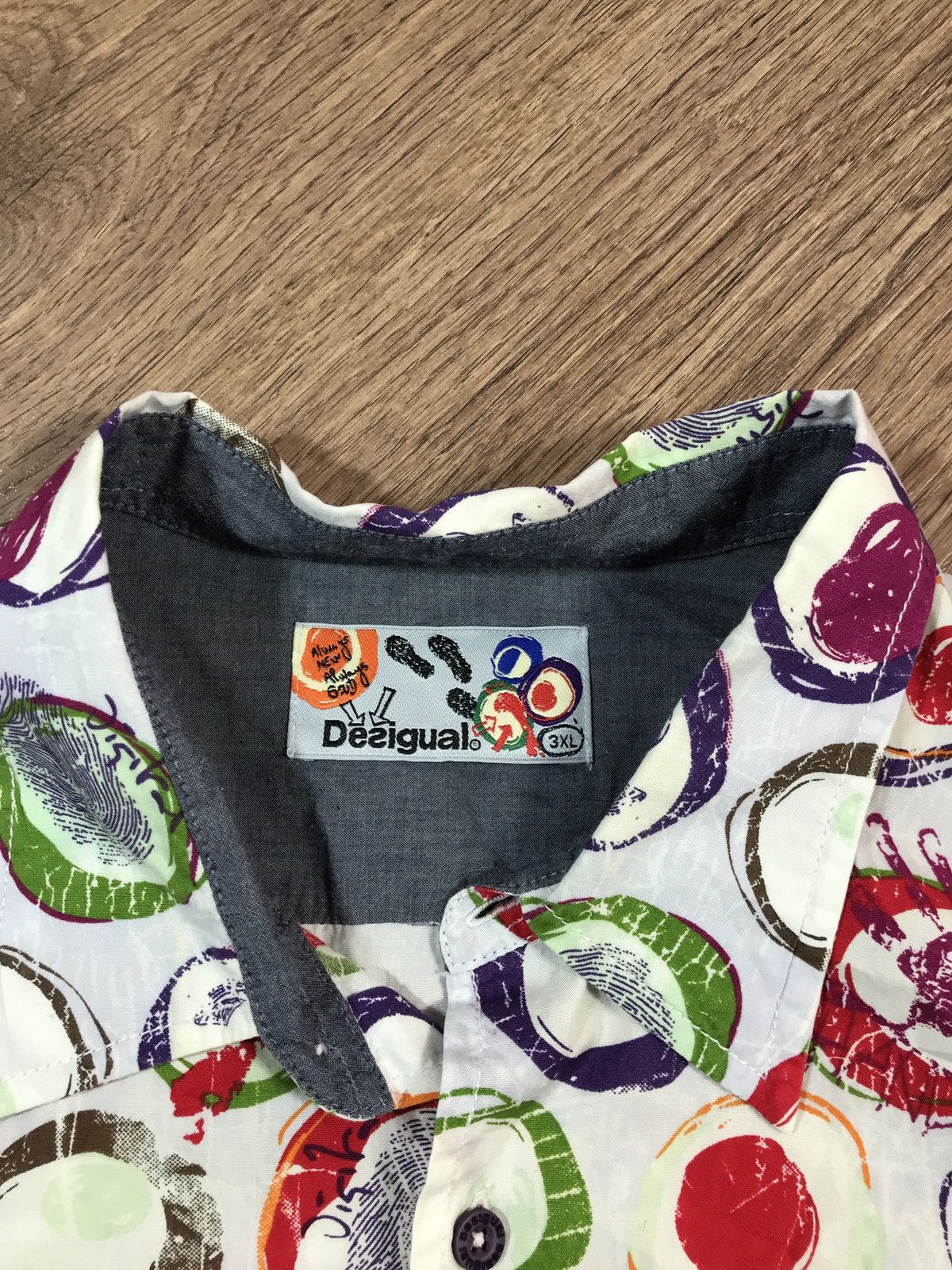 Desigual × Vintage Vintage Desigual Shirt Buttons Up 3XL Size US XXL / EU 58 / 5 - 7 Thumbnail