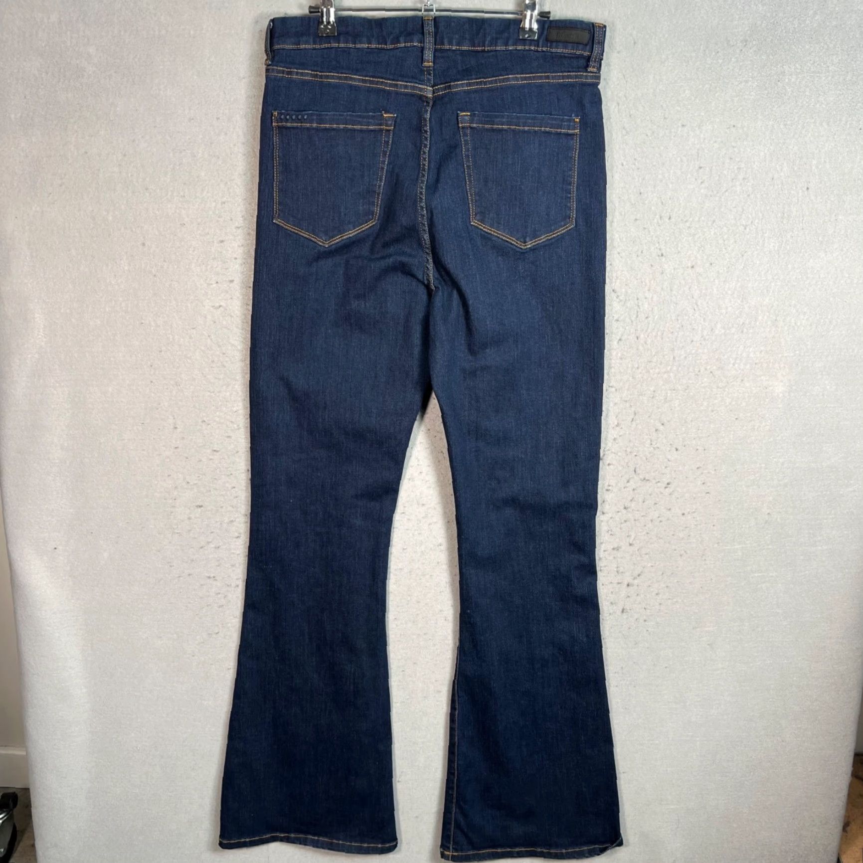 Vintage BLANKNYC Jeans Womens Flare Leg Size 31 Dark Denim Size 24" / US 00 / IT 34 - 2 Thumbnail