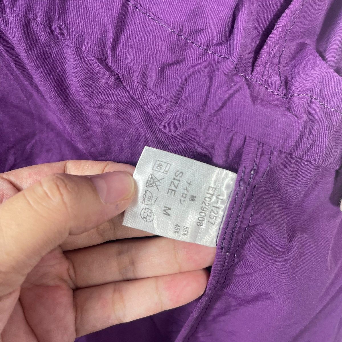 Vintage Vintage RNA SLANG Inc Purple Hooded Technical Jacket Size US L / EU 52-54 / 3 - 9 Thumbnail