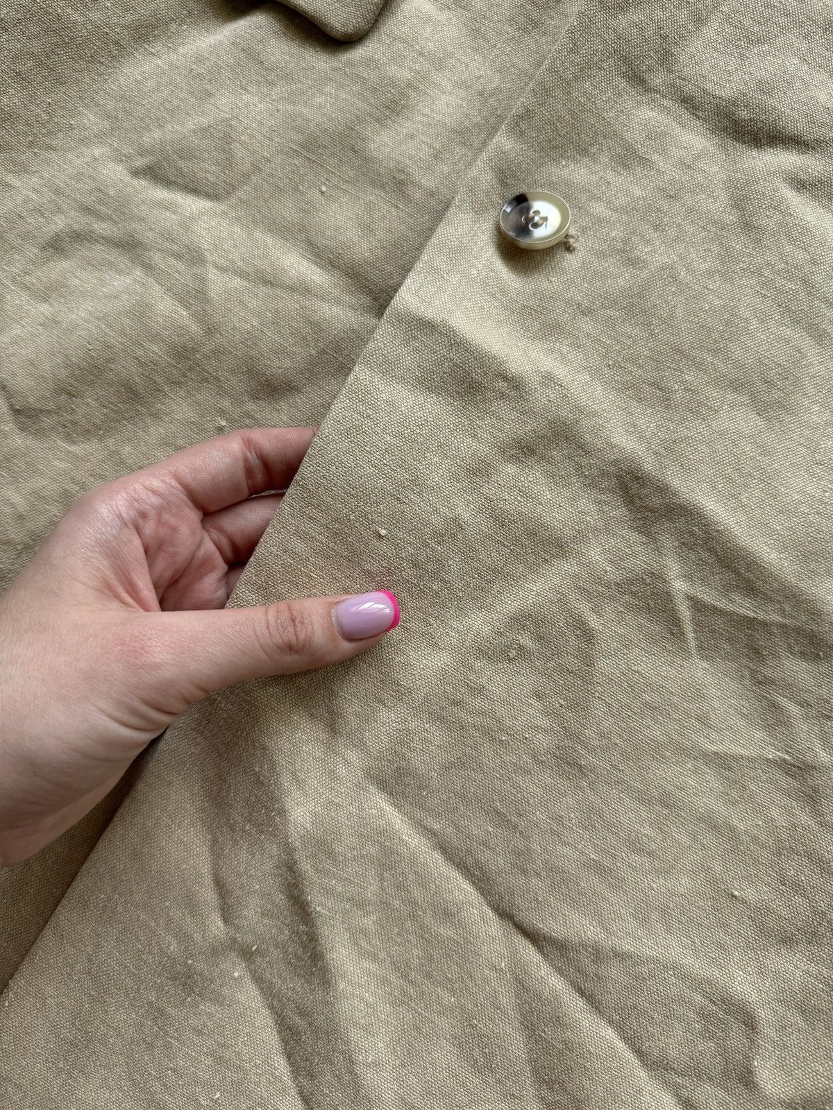 Designer × Zara Zara 100% hemp coat jacket Size S / US 4 / IT 40 - 9 Thumbnail
