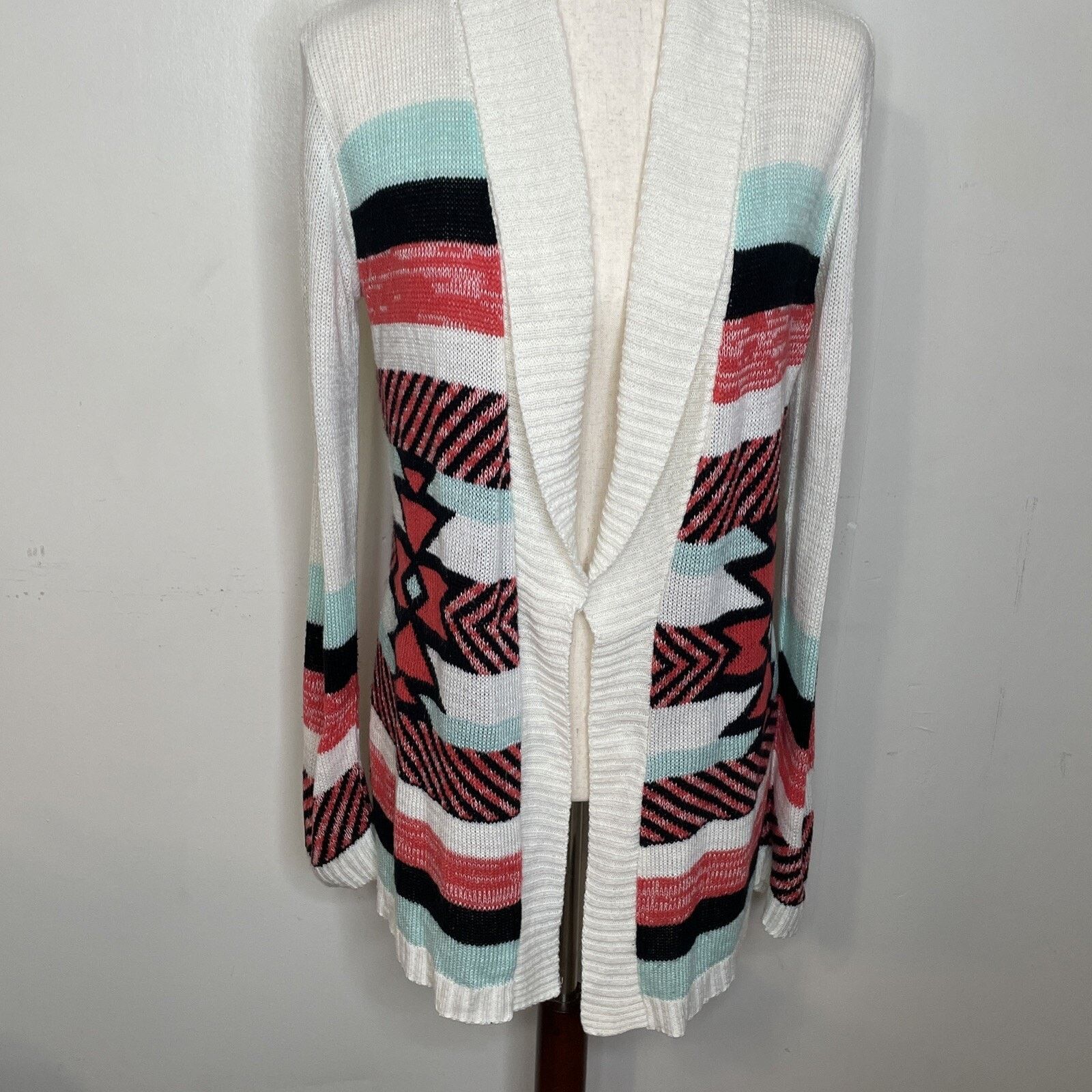 Other DEMANDING by Say What size M Cardigan Sweater Aztec Print Size M / US 6-8 / IT 42-44 - 2 Thumbnail