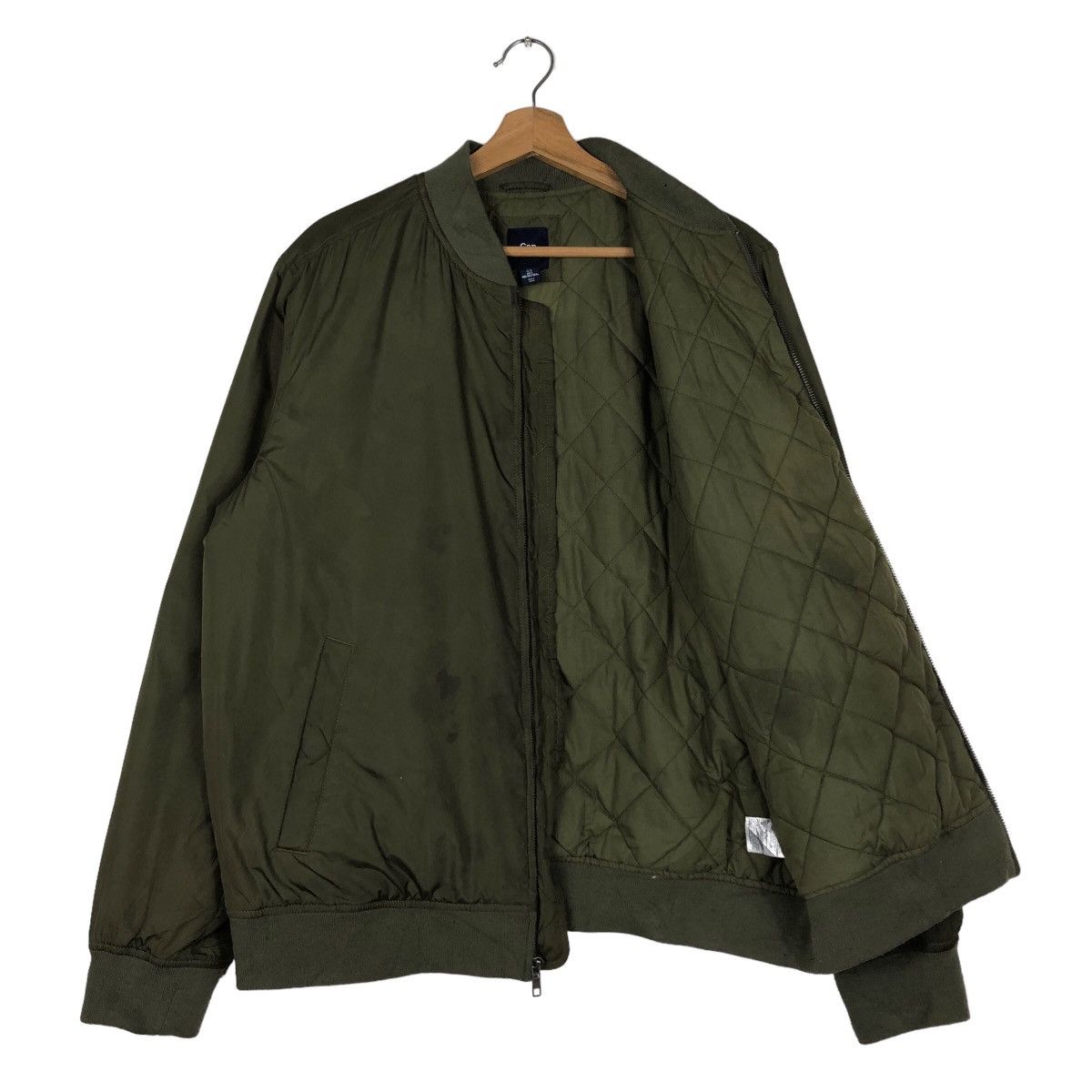 Japanese Brand 🔥Riot Riot Vintage Bomber Jacket Gap Military Colour Design Size US L / EU 52-54 / 3 - 11 Thumbnail