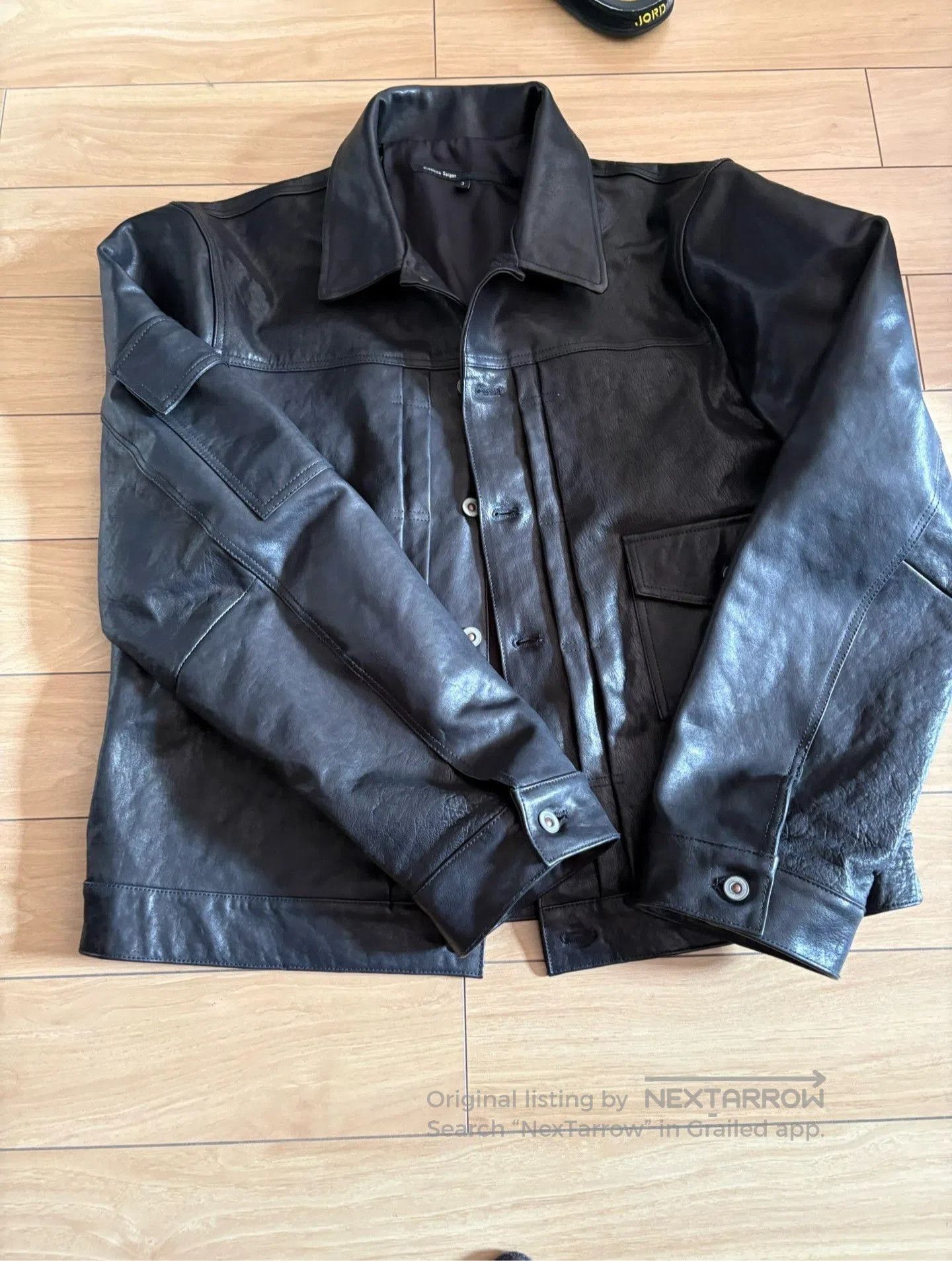 Japanese Brand Kisekino Seigen Black Leather Jacket. Size US L / EU 52-54 / 3 - 3 Thumbnail