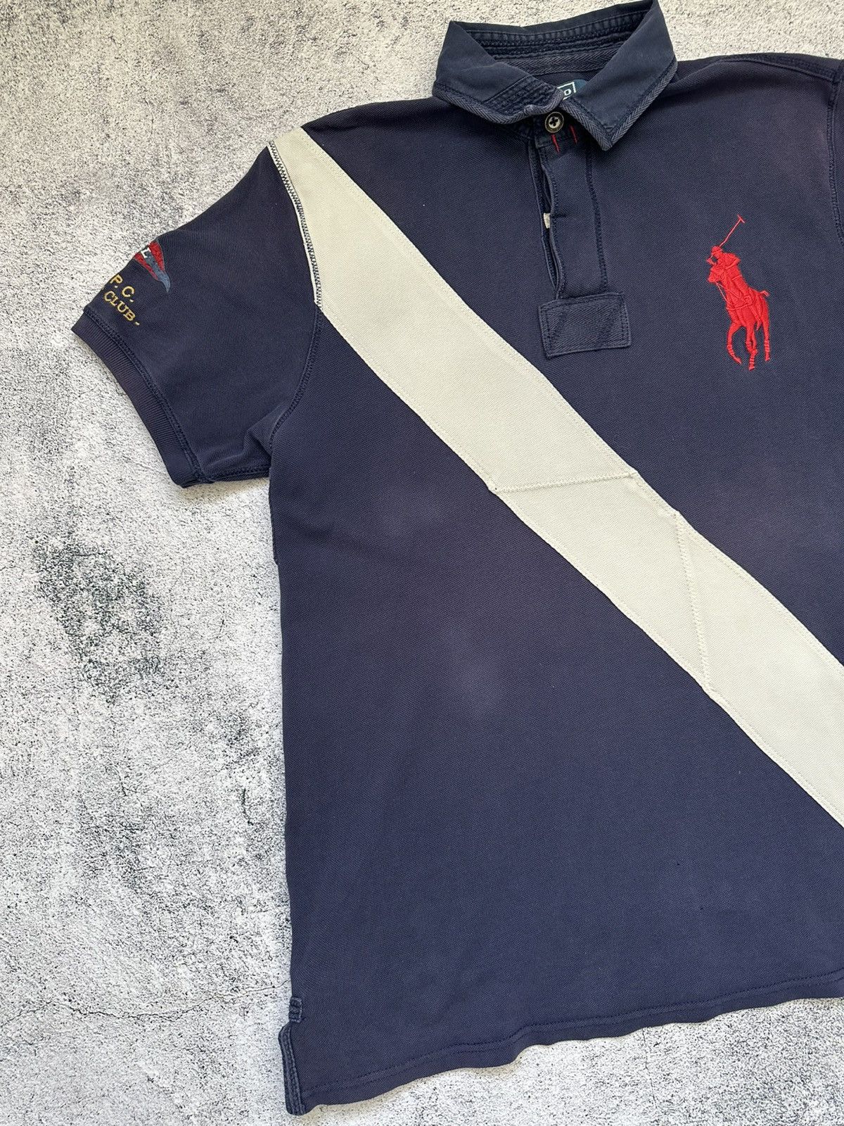 Polo Ralph Lauren Vintage Polo Ralph Lauren Polos Yacht Club Flag Logo Y2K Size US XL / EU 56 / 4 - 5 Thumbnail