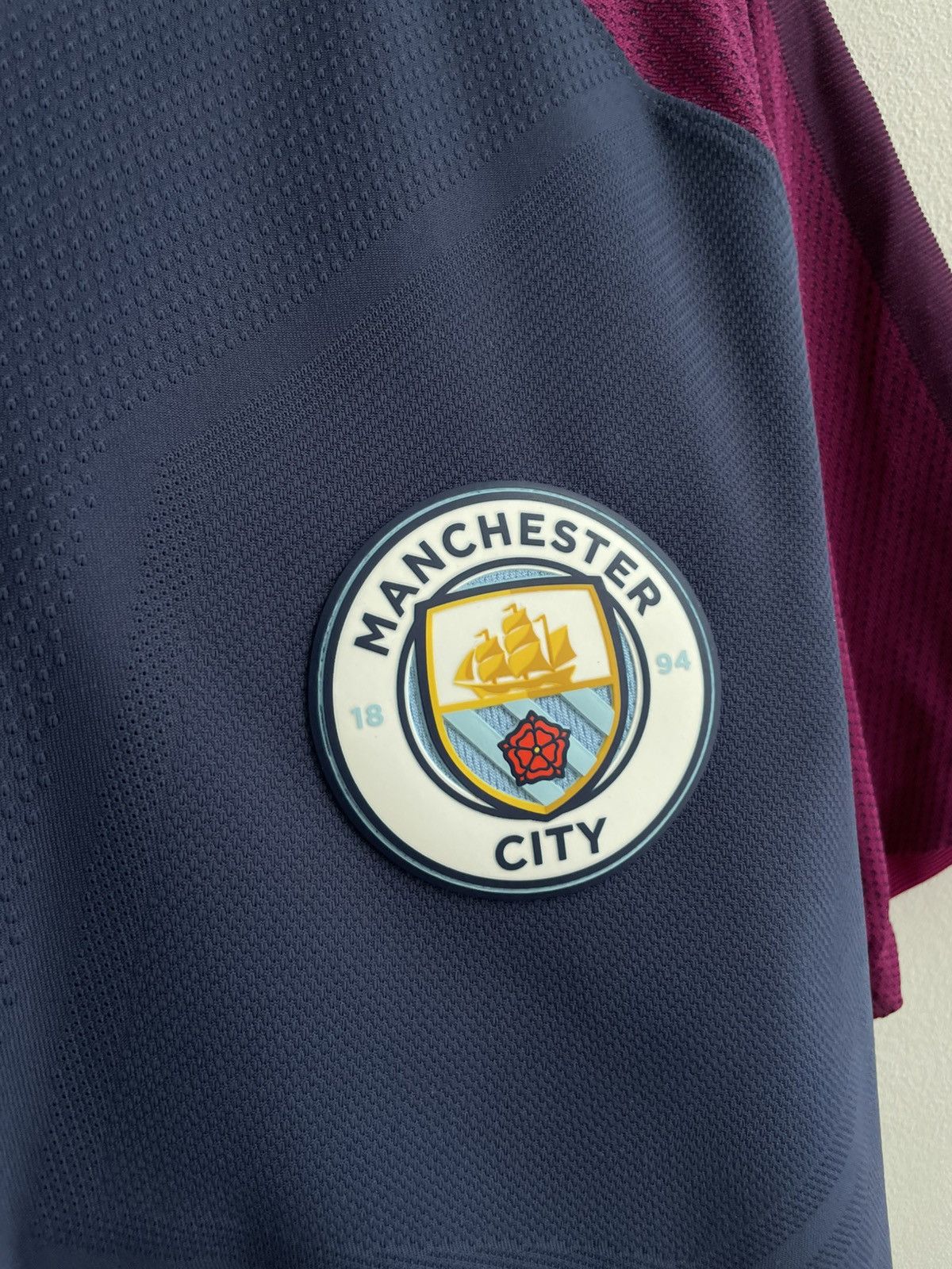 Nike MANCHESTER CITY PLAYER ISSUE 2017 2018 SHIRT JERSEY AEROSWIF Size US L / EU 52-54 / 3 - 8 Thumbnail