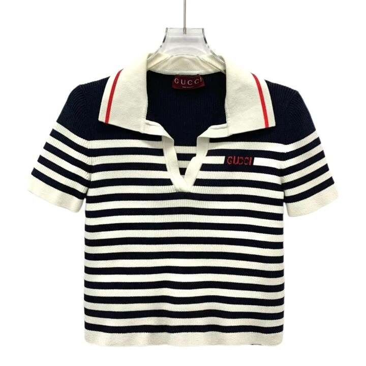 Gucci Gucci Colorblock Logo Stripe Cotton Sweater Size US M / EU 48-50 / 2 - 1 Thumbnail