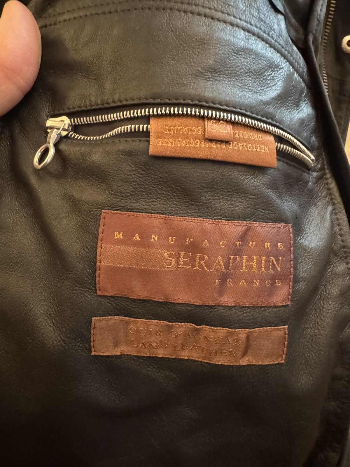 SERAPHIN Seraphin Anthracite Suede Leather Jacket Made in France Size US L / EU 52-54 / 3 - 3 Thumbnail