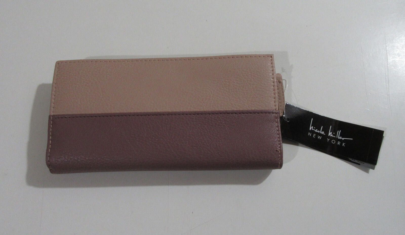 Nicole Miller Nicole Miller Womens Cosette Wallet NWT Slate / Celedon Size ONE SIZE - 4 Thumbnail