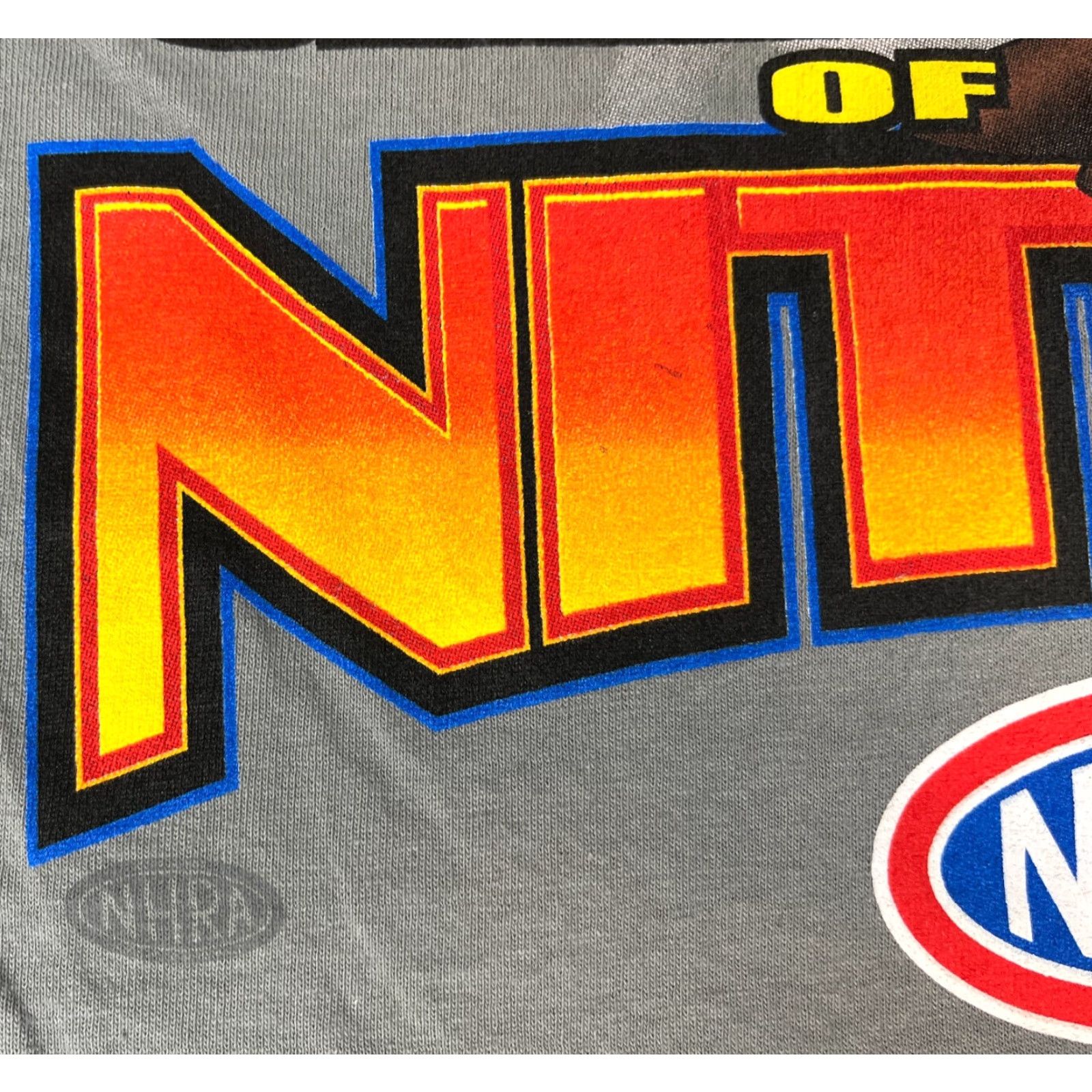 Anvil VINTAGE NHRA Nitro! T-Shirt Anvil Double-Sided Sz S Gray 90s Unisex Adults Shirt Mens Size US S / EU 44-46 / 1 - 4 Thumbnail