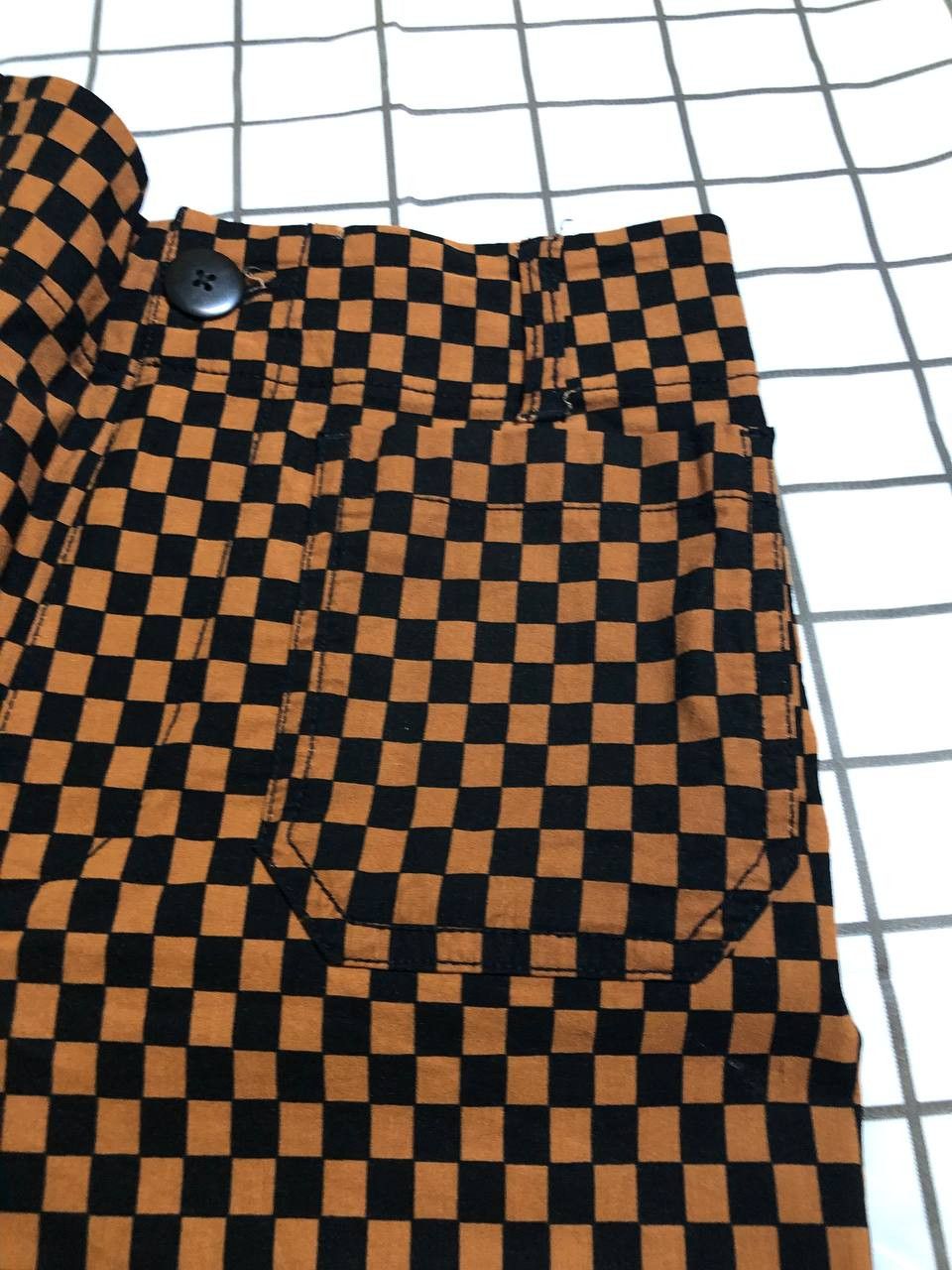 Other Maeve by Anthropologie Orange Brown and Black Checkered the Size US 26 / EU 42 - 8 Thumbnail