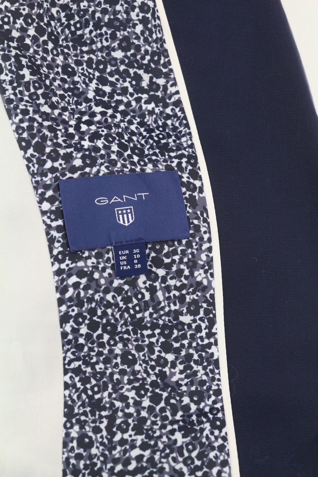 Gant DRAPY TWILL EU36 Dark Blue Notch Lapel Blazer 85311 Size S / US 4 / IT 40 - 12 Thumbnail