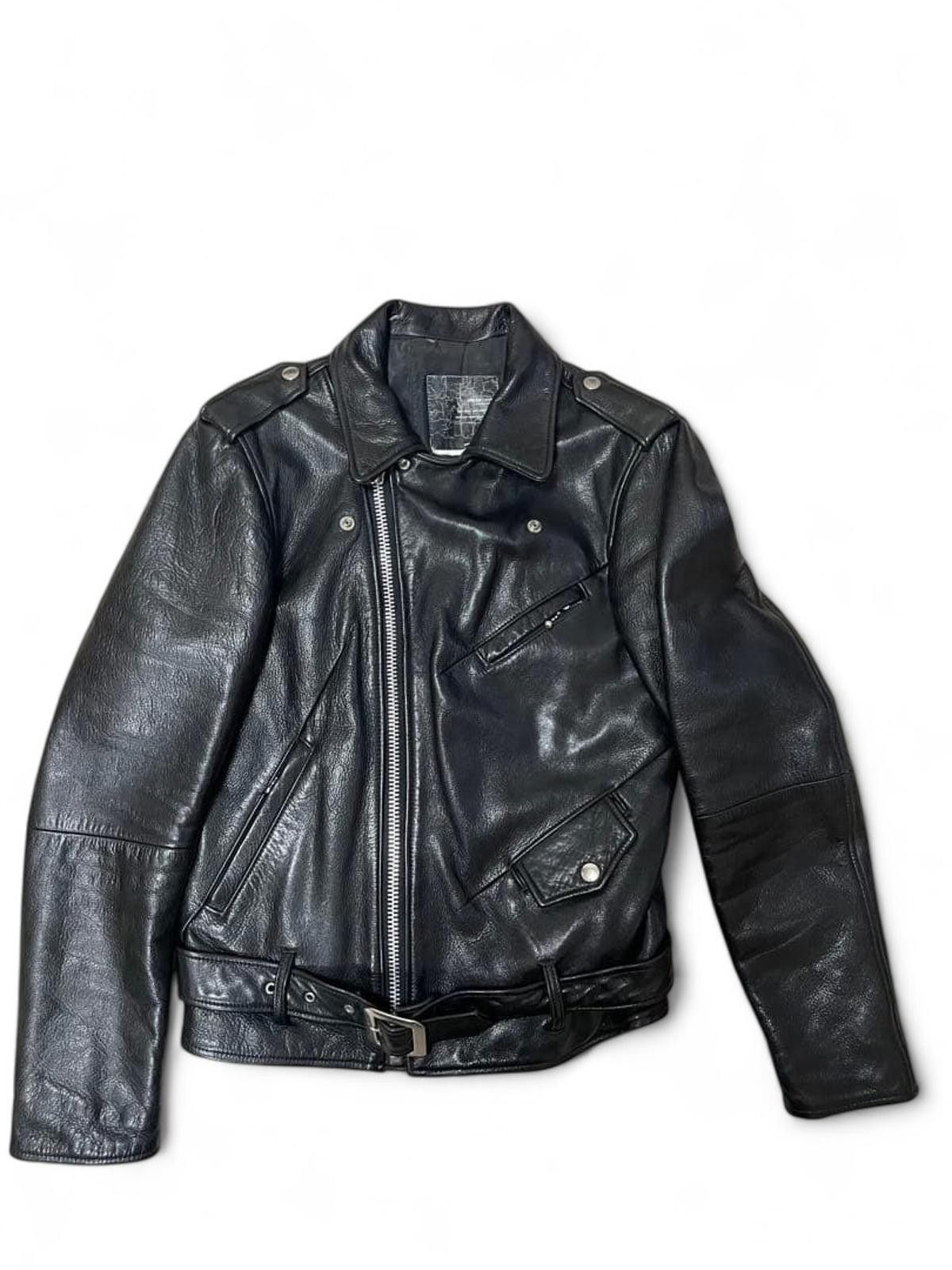 Undercover Undercover - Black Leather Biker Jacket Size US M / EU 48-50 / 2 - 4 Thumbnail