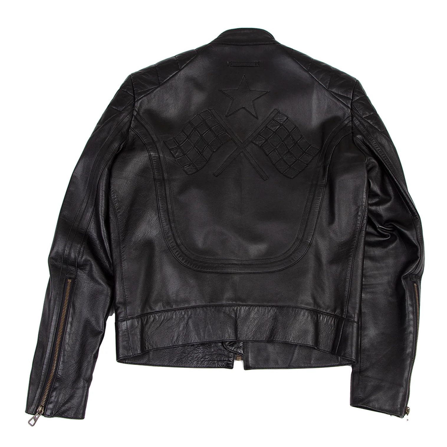 Jean Paul Gaultier Patch Design Lamb Leather Single Rider Jacket Black Size 48 Size US M / EU 48-50 / 2 - 2 Thumbnail