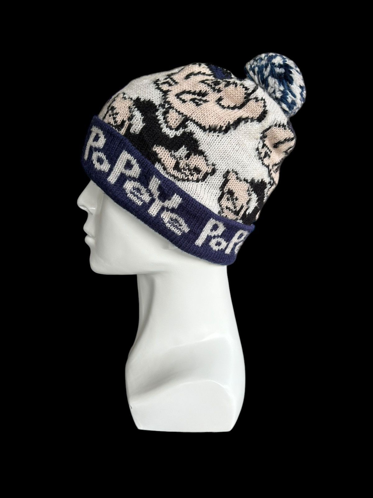 Japanese Brand × Kapital × Vintage Vintage Popeye Rare Design Beanie Hats 💀☠️ Size ONE SIZE - 2 Thumbnail