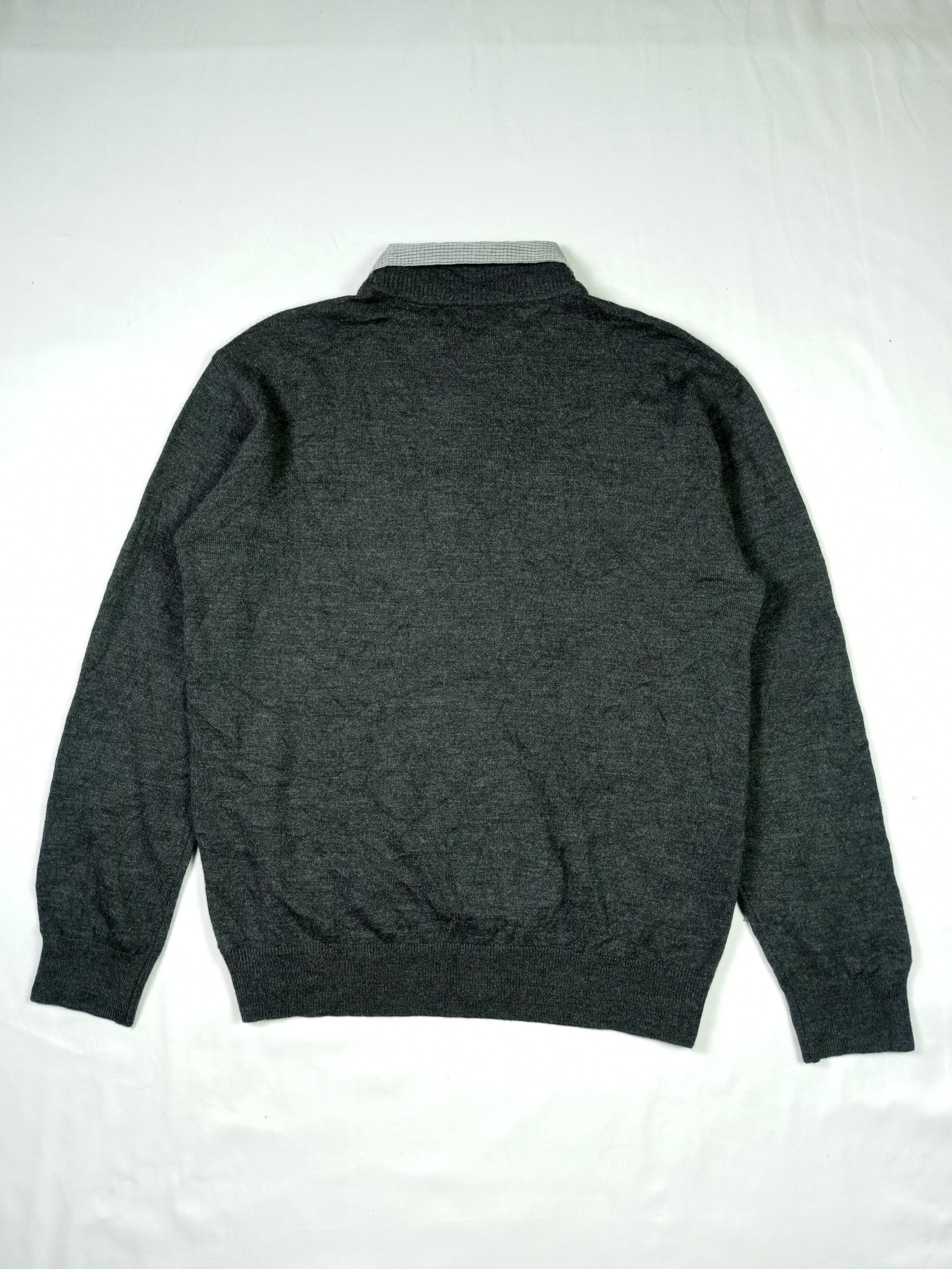 Issey Miyake × Japanese Brand × Le Grande Bleu (L.G.B.) Double Layer Parkland Light Knit Wear Size US L / EU 52-54 / 3 - 14 Thumbnail