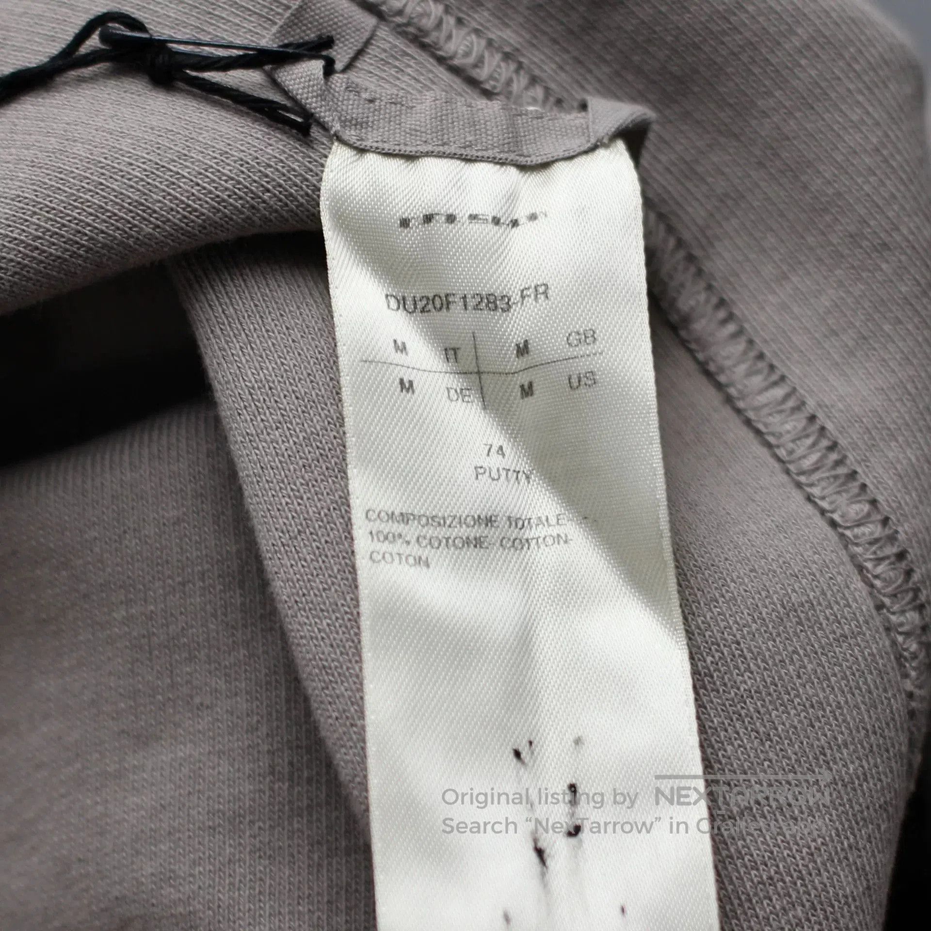Rick Owens Rick Owens Reversible Sweatshirt in Gray. Size US S / EU 44-46 / 1 - 6 Thumbnail