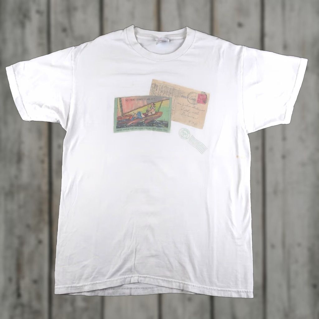Vintage VINTAGE Art Sport 90s T-Shirt White Adult Large Solid Crew Neck Golfing Mens Size US L / EU 52-54 / 3 - 1 Thumbnail