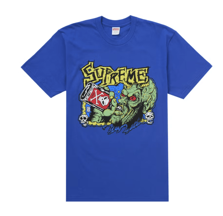 Supreme M Supreme Bear Tee 2025 light blue sky teddy cries